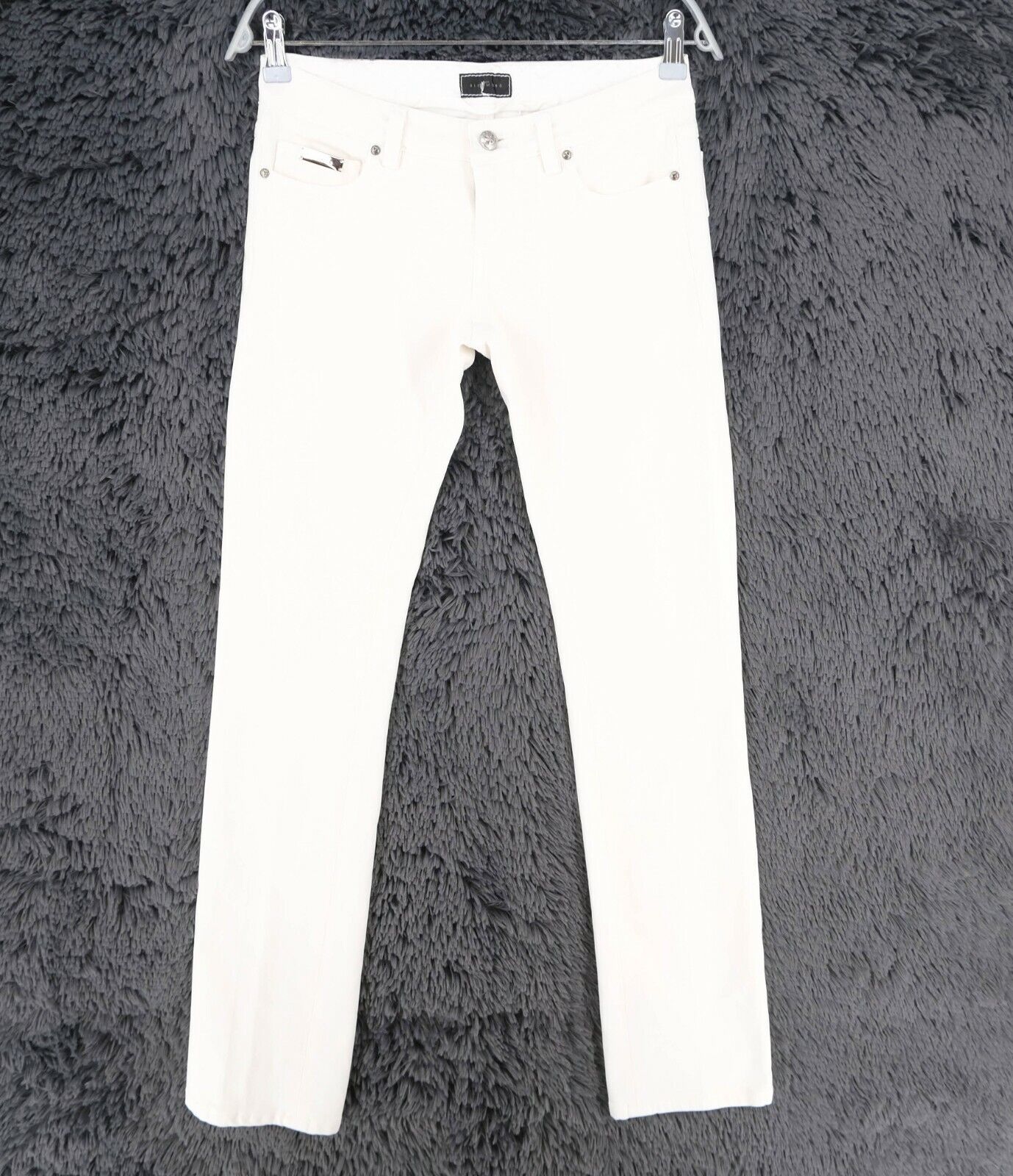 John RICHMOND White Tapered Jeans Size 28