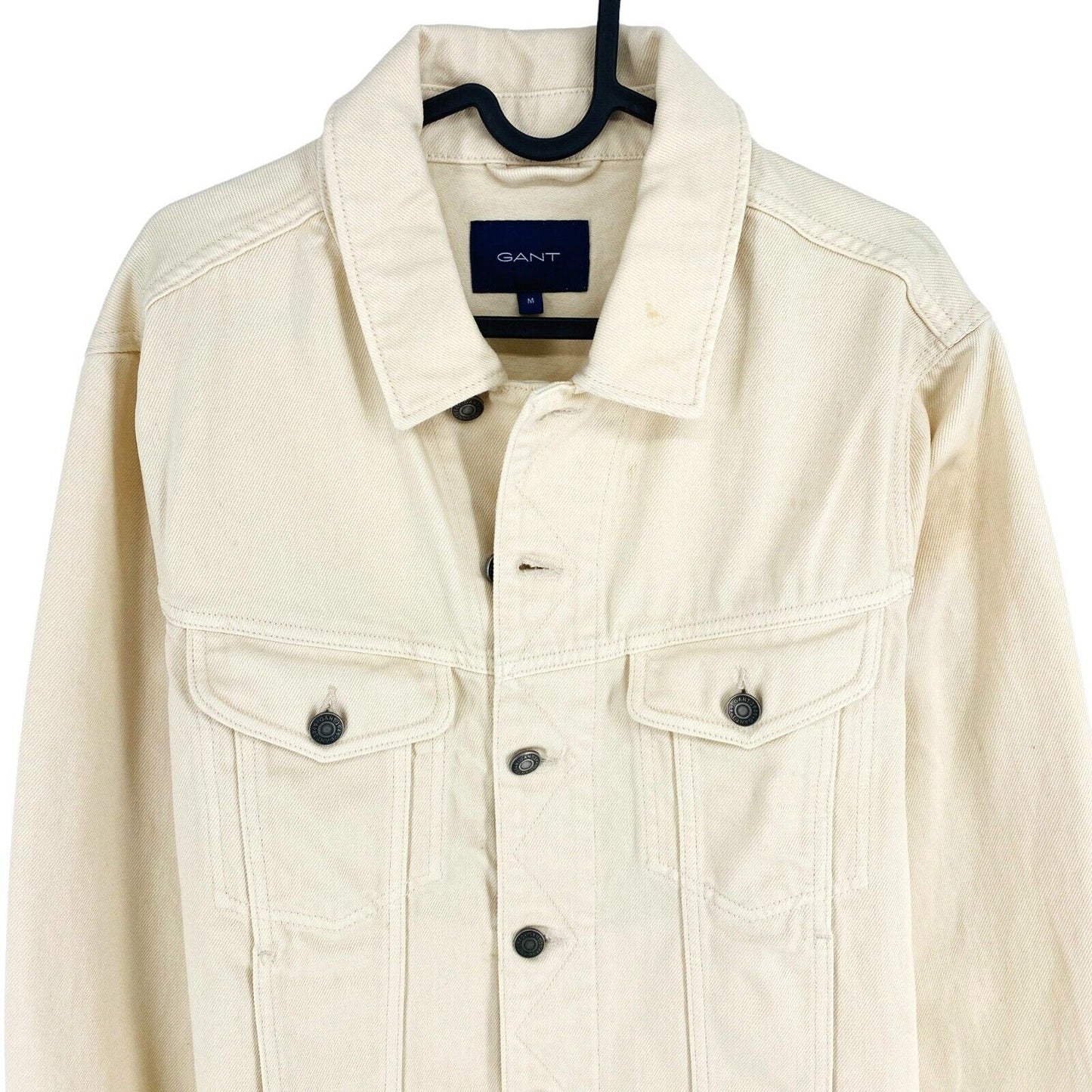 GANT Beige Baumwoll-Jeans-Truckerjacke Größe M