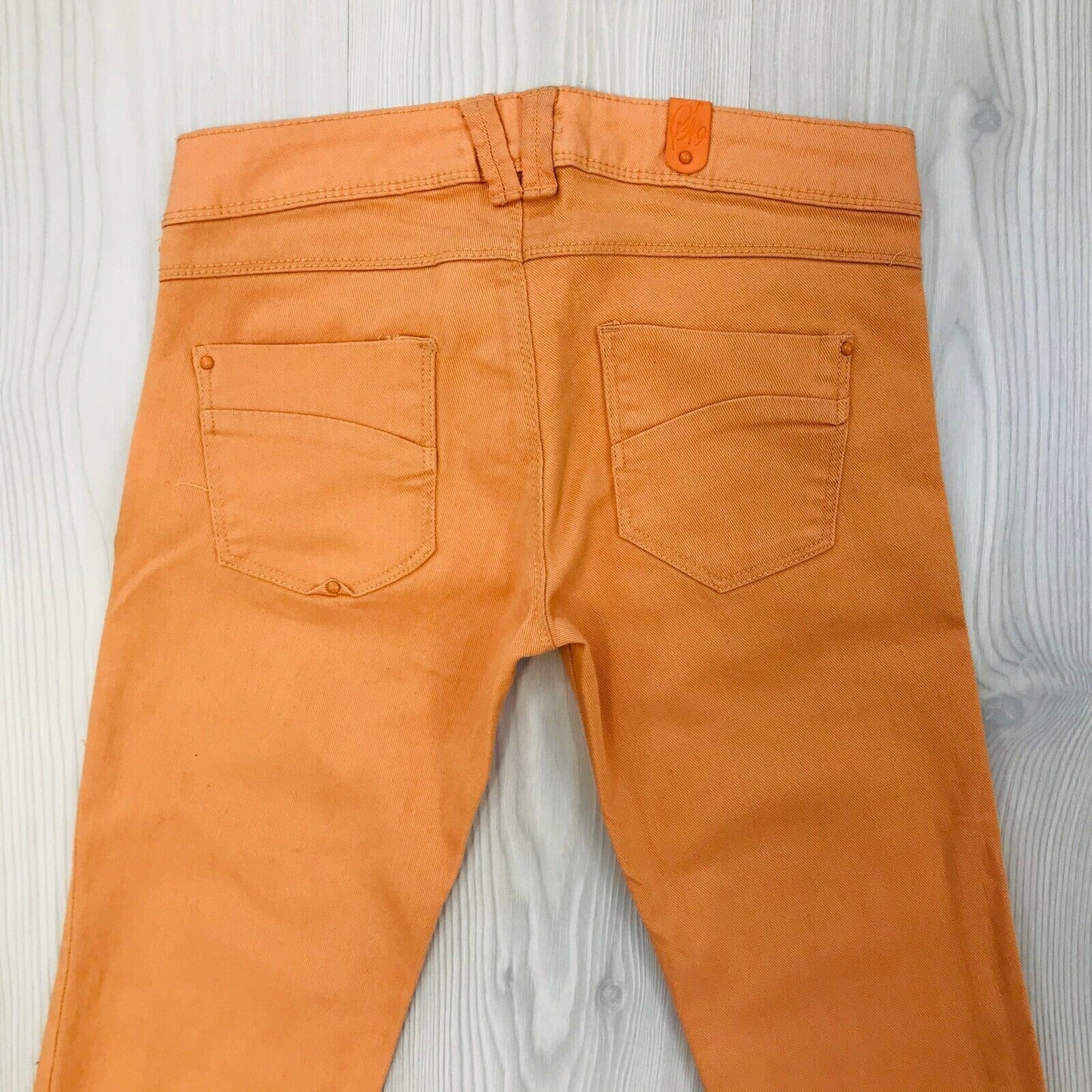 PULL&BEAR Women's Orange Slim Fit Jeans Size EUR 36 UK 8 W26