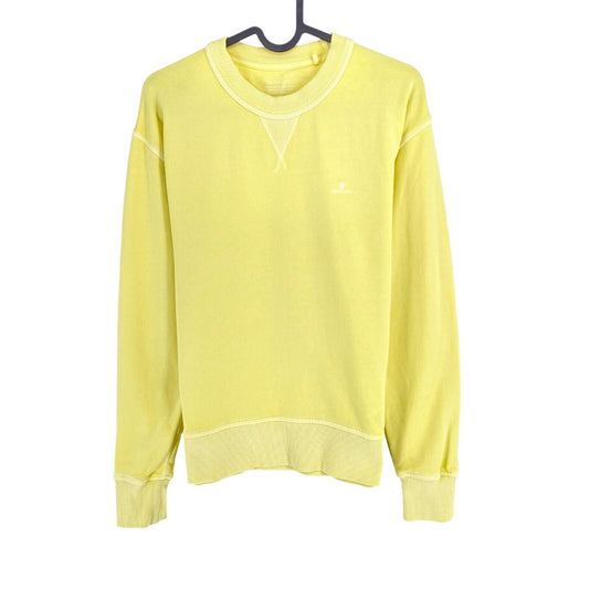 GANT Yellow Sun Faded Crew Neck Jumper Sweater Size XS