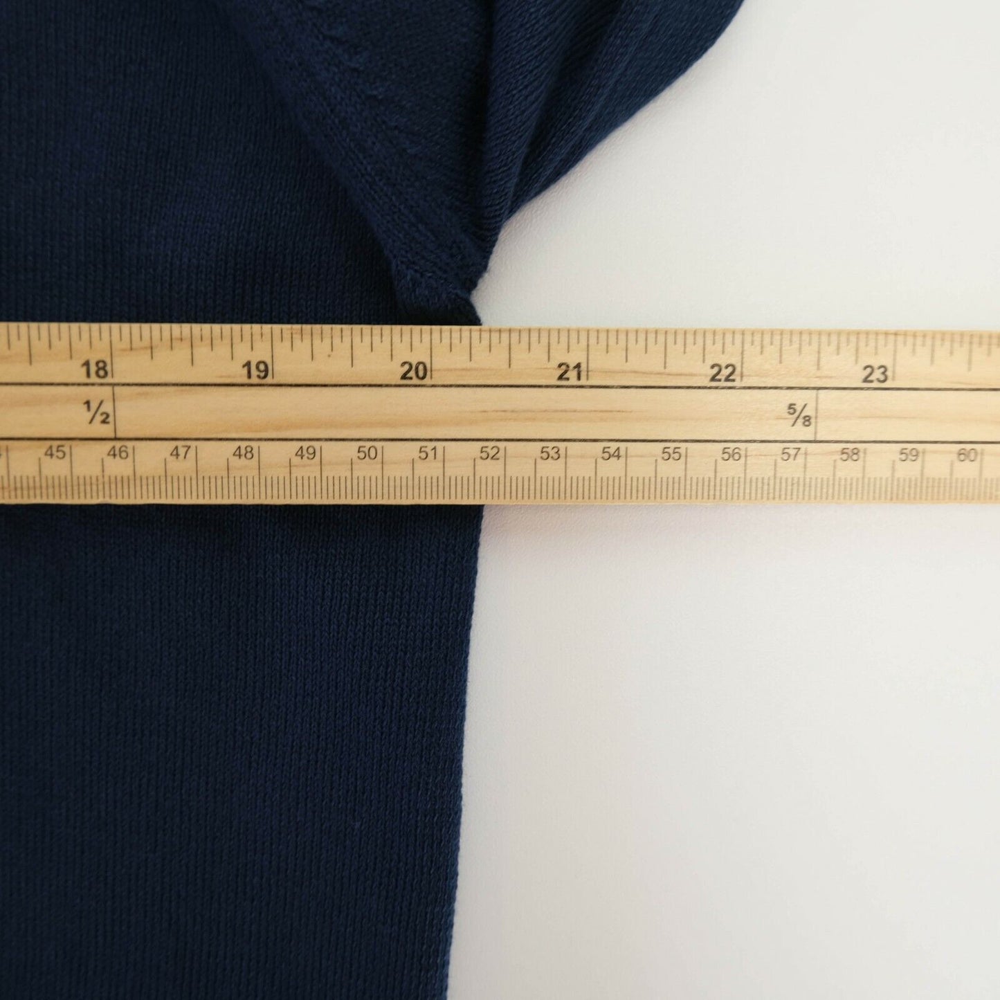 LA MARTINA Marineblauer Pullover mit Kleidungsstückfärbung, Größe M