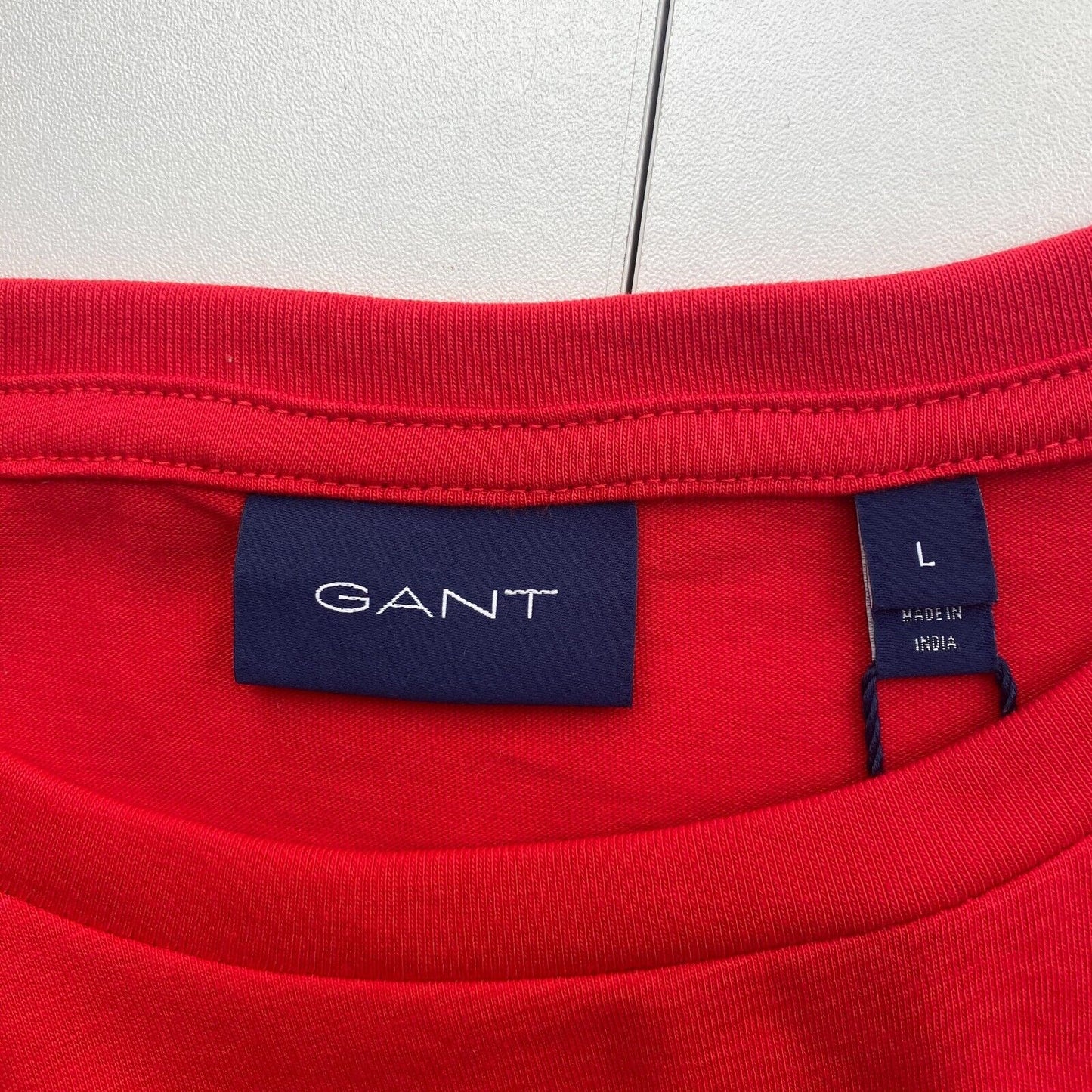 GANT Men Red Original Crew Neck Short Sleeves T Shirt Size L