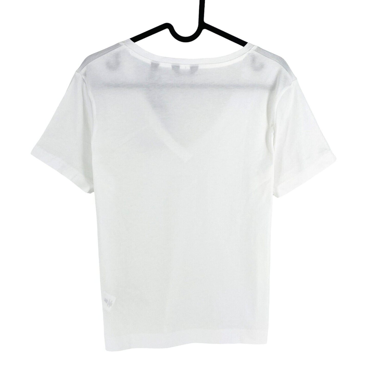 GANT Women White Original V Neck Short Sleeves T Shirt Size S