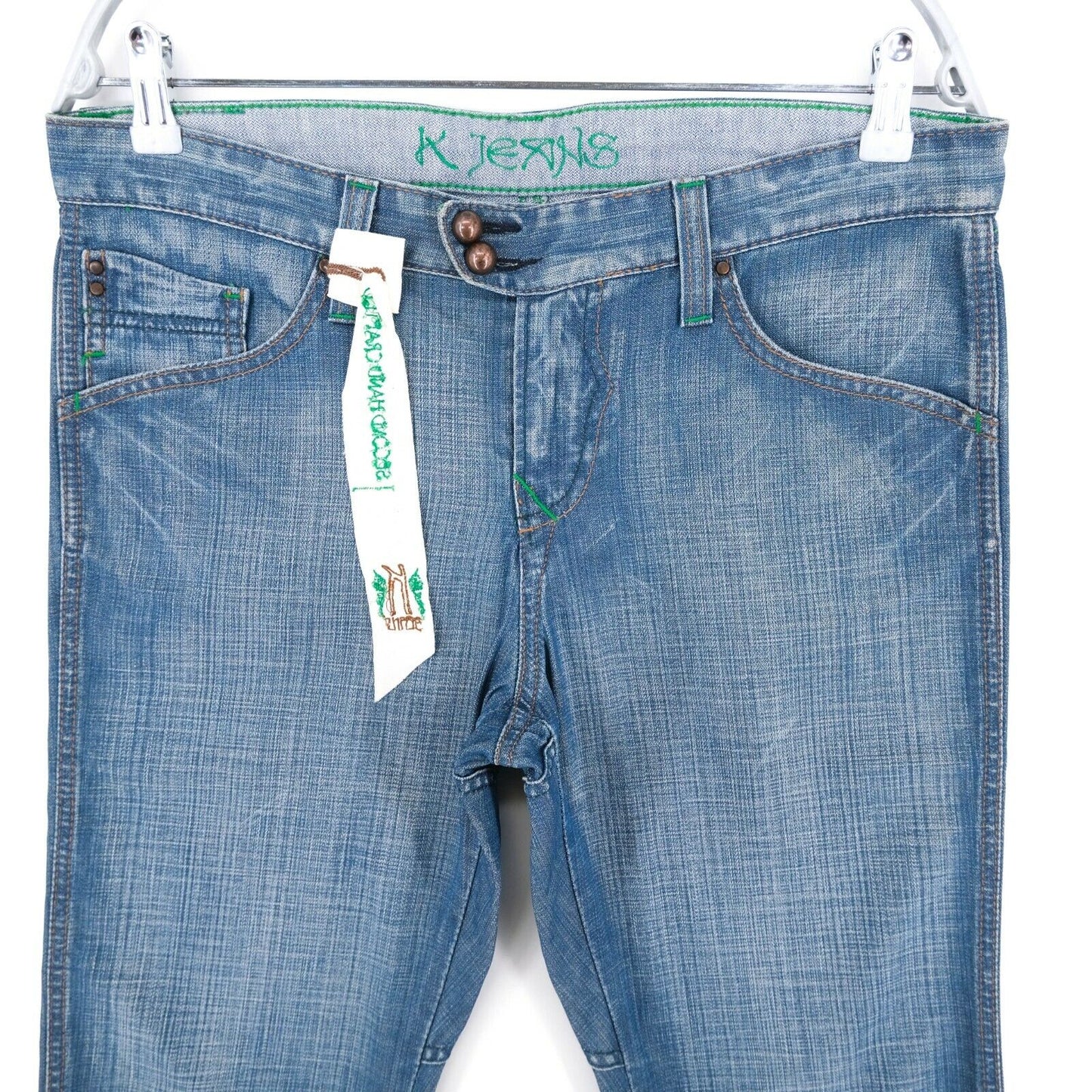 RRP €125 KOOKAI Blue Denim Shorts Size W26 W32