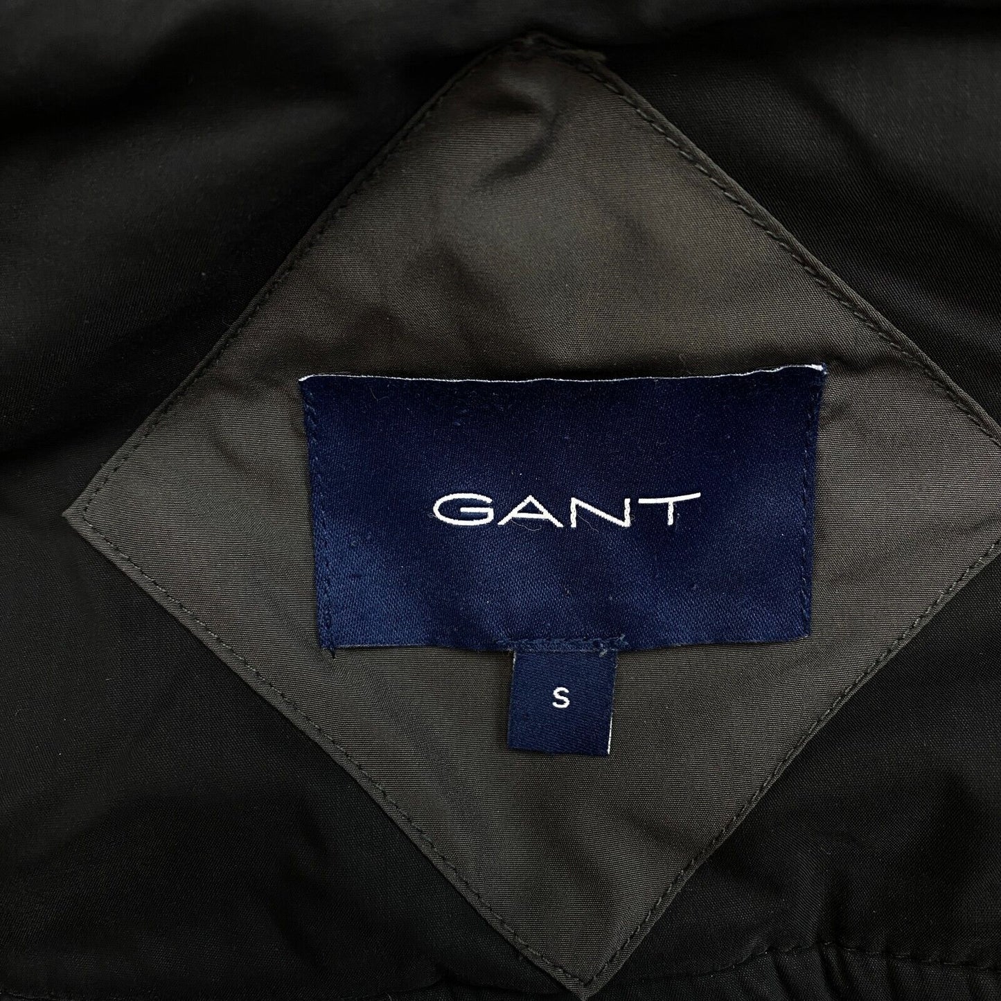 GANT Black Oversized Long Quilted Parka Jacket Size S