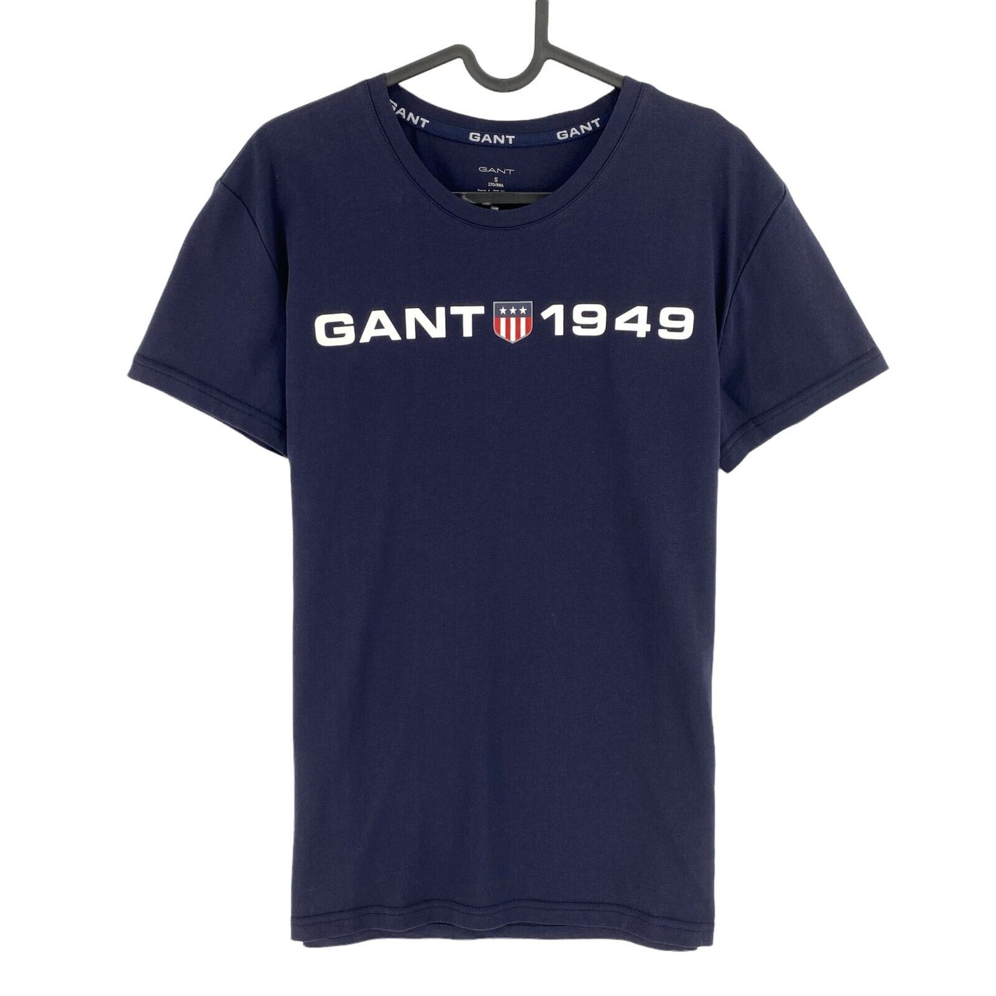 GANT Navy Blue Retro Shield Crew Neck T-Shirt Top Size M