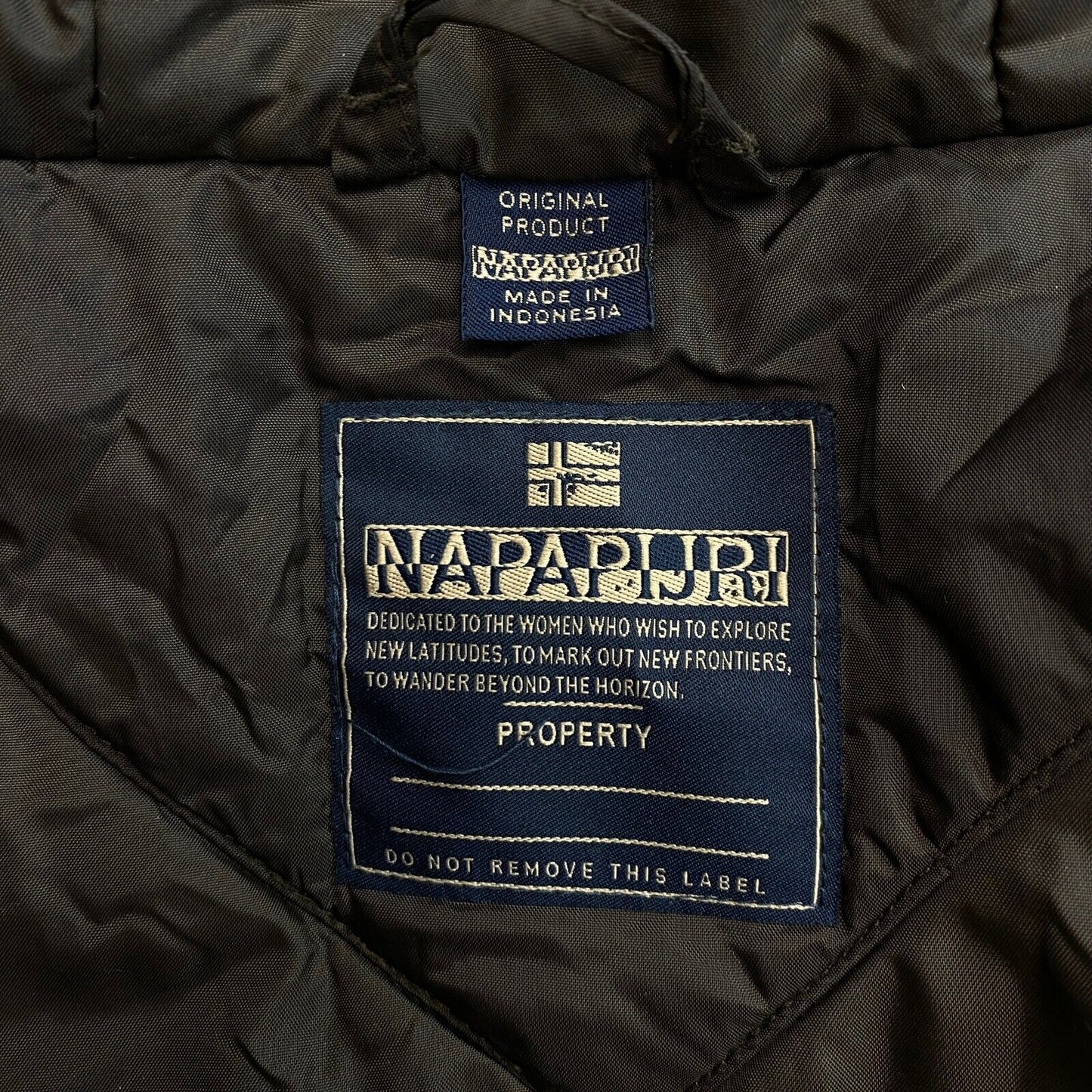 NAPAPIJRI Brown Hooded Padded Jacket Coat Size M