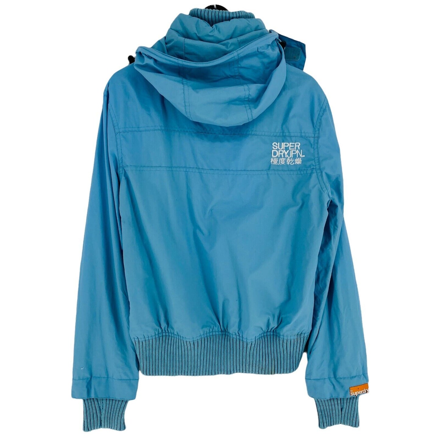 SUPERDRY The Windbomber Light Blue Hooded Jacket Size M