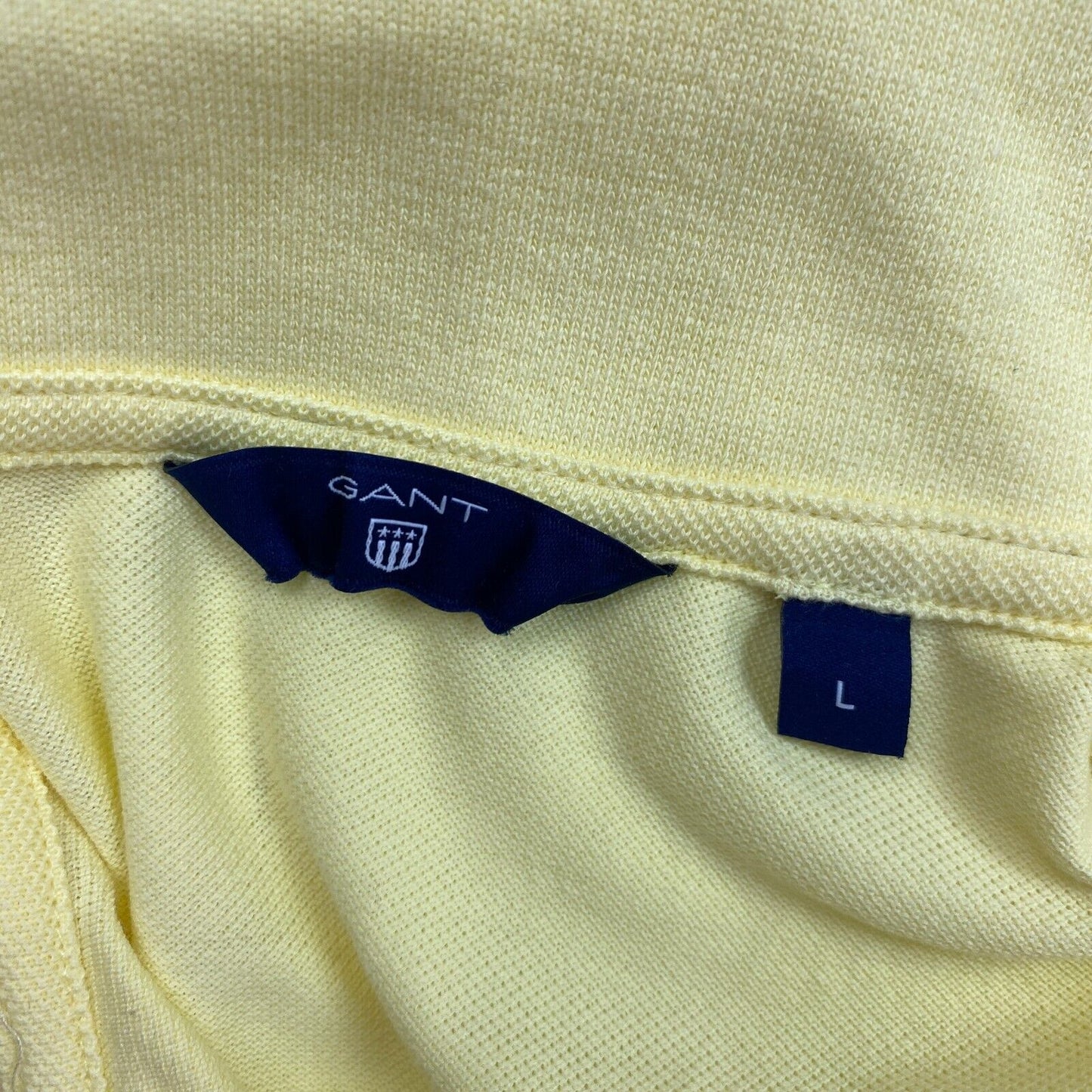 GANT Yellow Original Short Sleeves Polo Shirt Size L