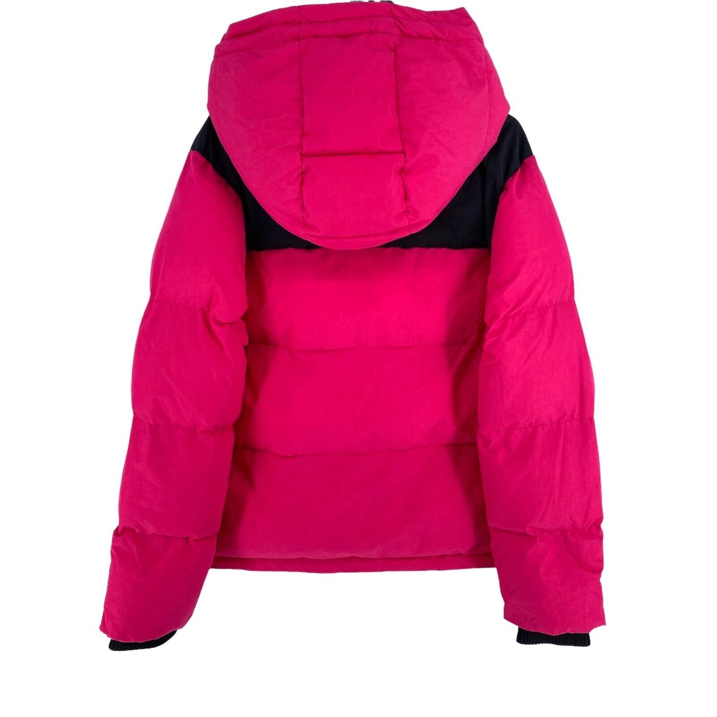 GANT Pink Alta Color Blocked Padded Hooded Coat Jacket Size L