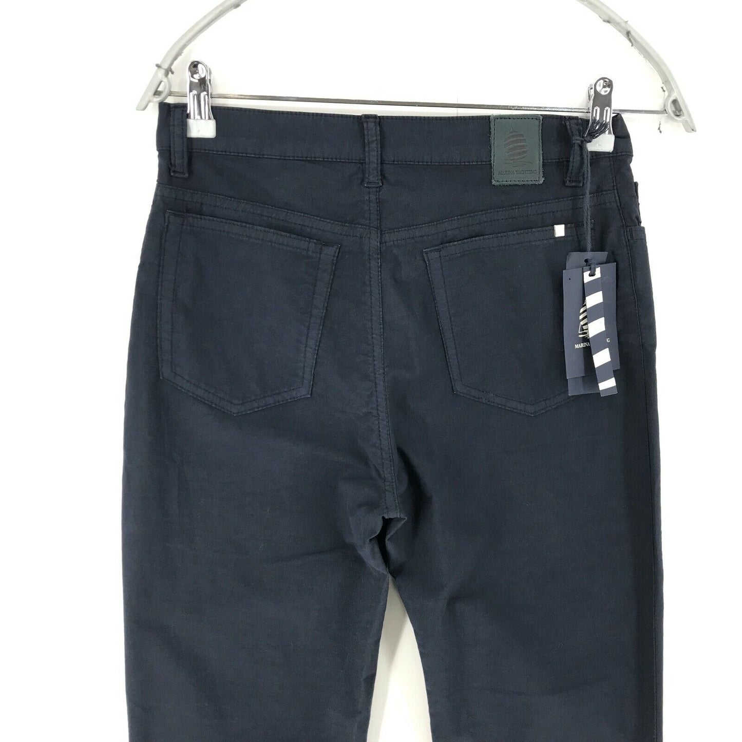 MARINA YACHTING Damen-Chinohose in Skinny-Fit, Marineblau, Größe W28