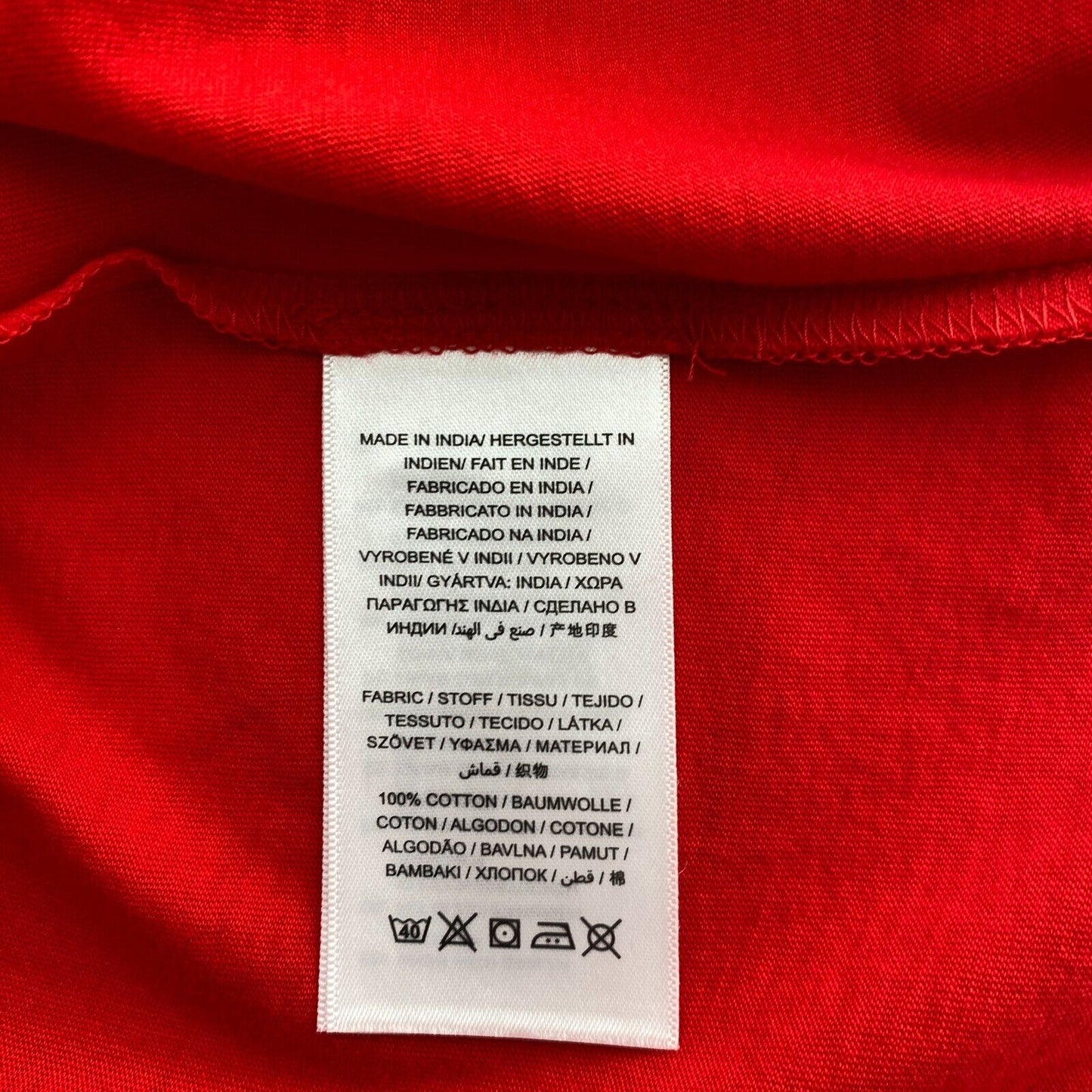 GANT Red Original Crew Neck T Shirt Size M