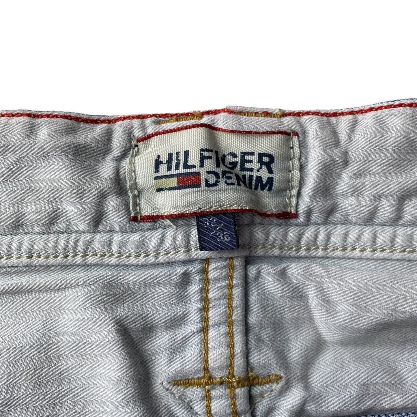 Tommy Hilfiger RONNIE Blue Regular Tapered Fit Distressed Jeans W33 L36