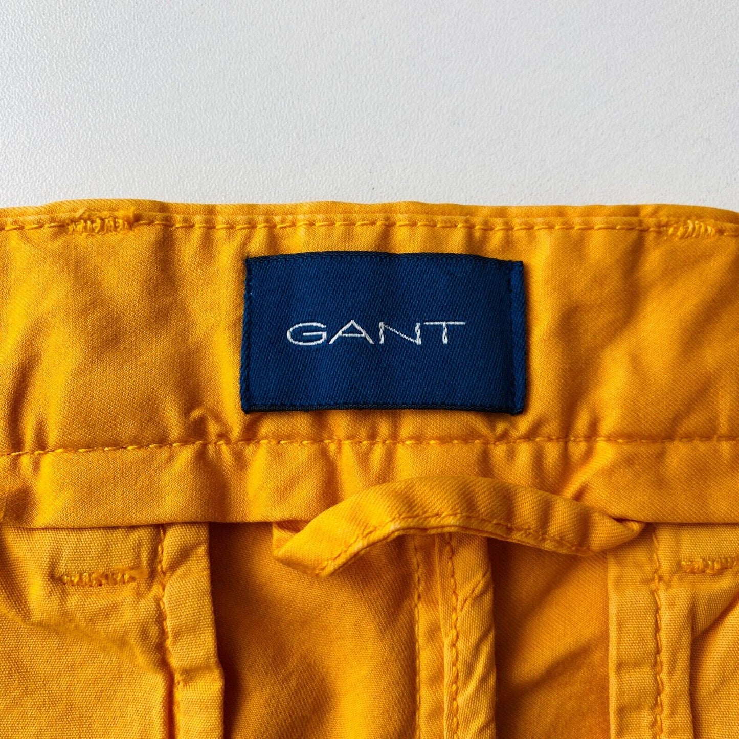 GANT Mens HALLDEN Orange Slim Fit Chino Trousers Size W32 L34