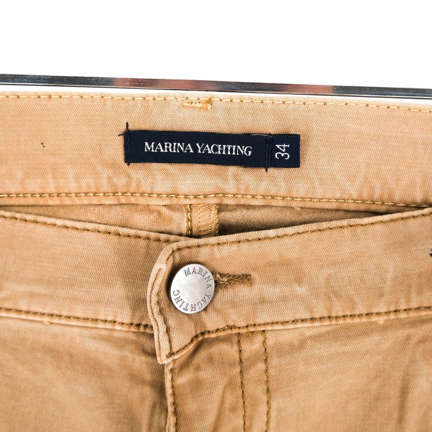 MARINA YACHTING Light Brown Capri Jeans Size 34