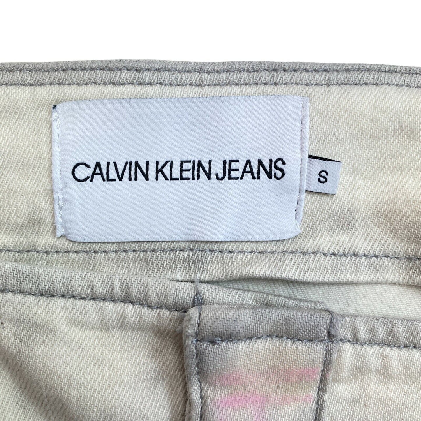 CALVIN KLEIN JEANS – Tank-Kleid aus Denim mit Knopfleiste, Grau, Größe S