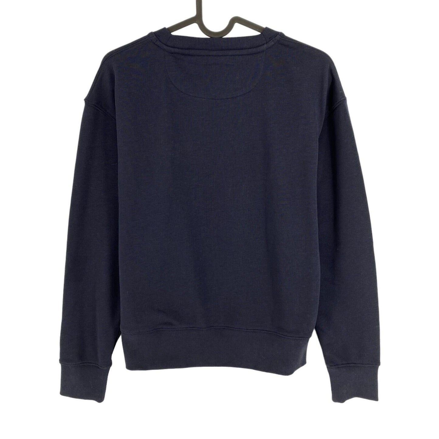 GANT Navy Blue Tonal Logo Crew Neck Jumper Sweater Size S