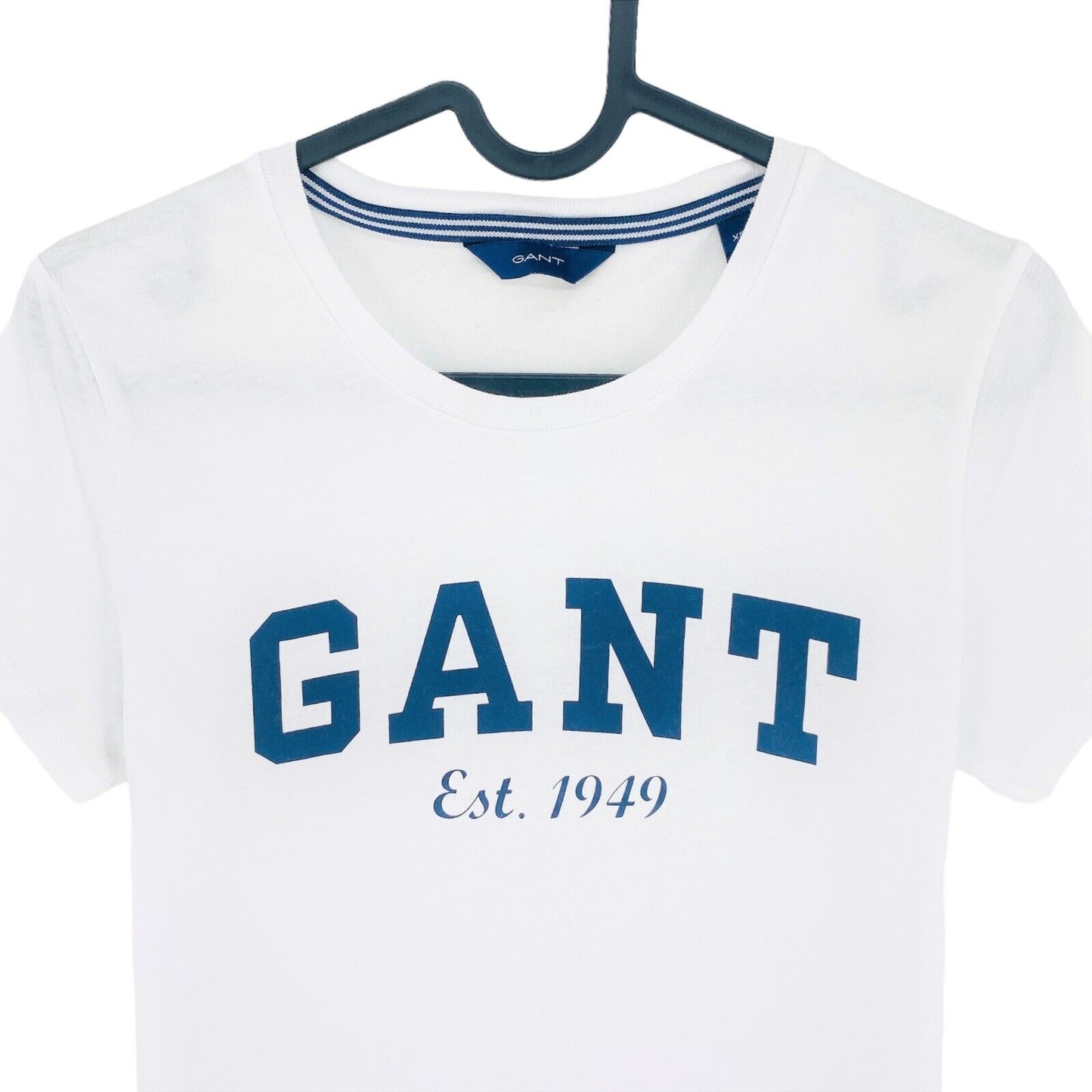 GANT T-Shirt mit Rundhalsausschnitt und Logo, Größe XS, Weiß