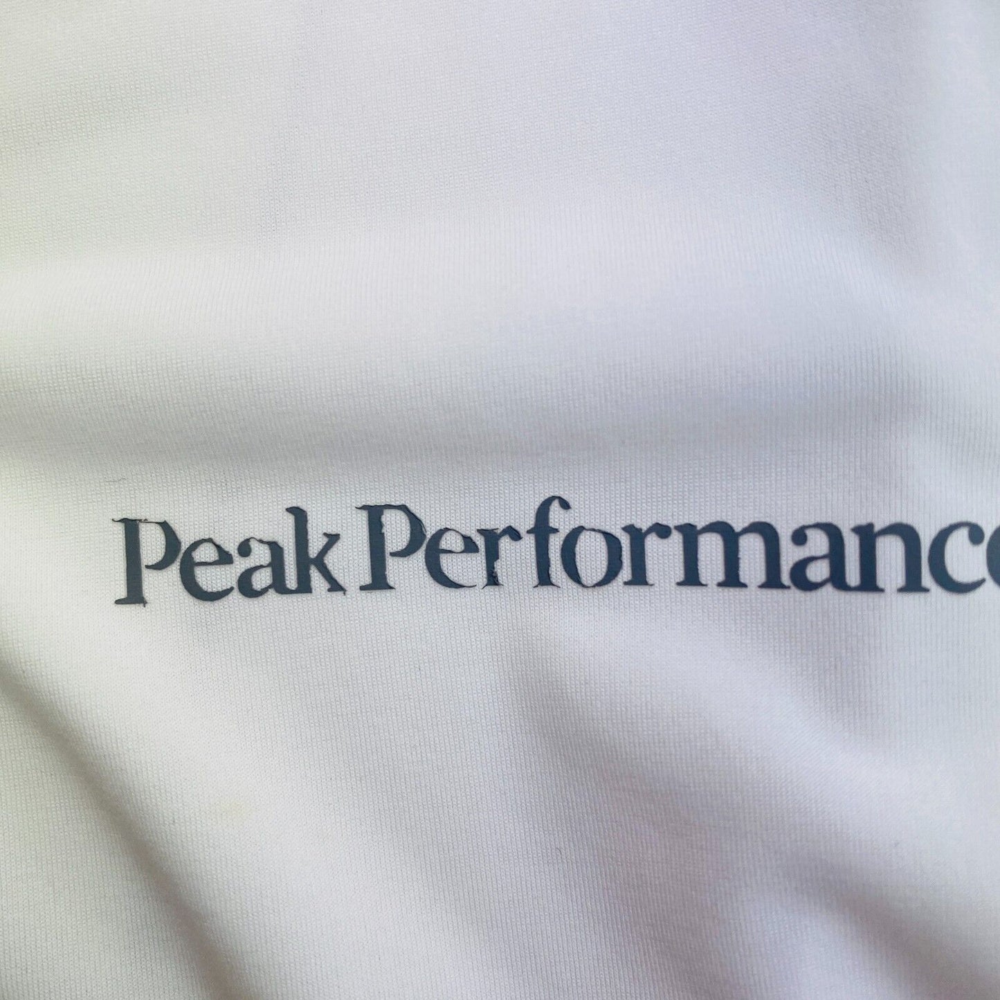 Peak Performance Women White SS Crew Neck Fly Tee T Shirt Size M