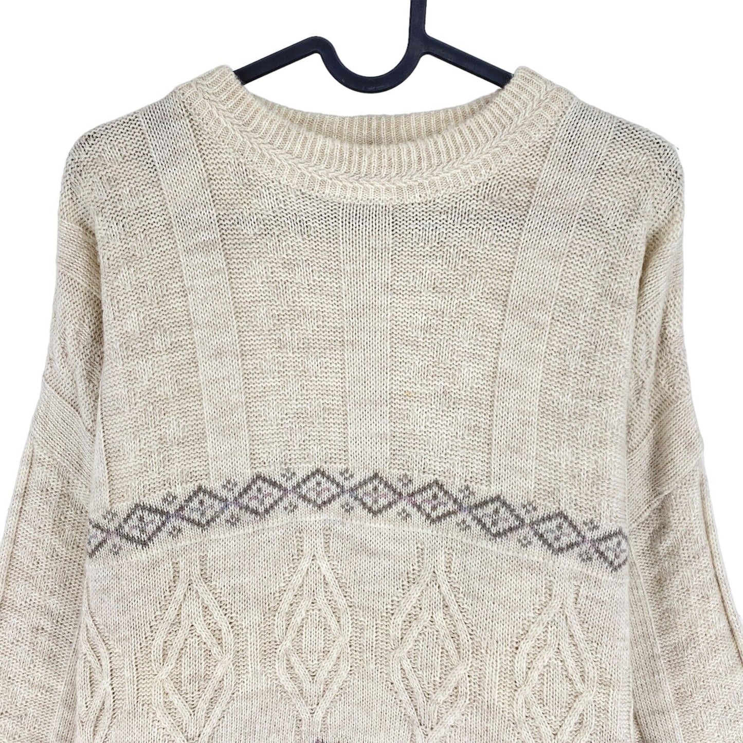 Cosby Vintage Retro Beige Sweater Pullover Size XL