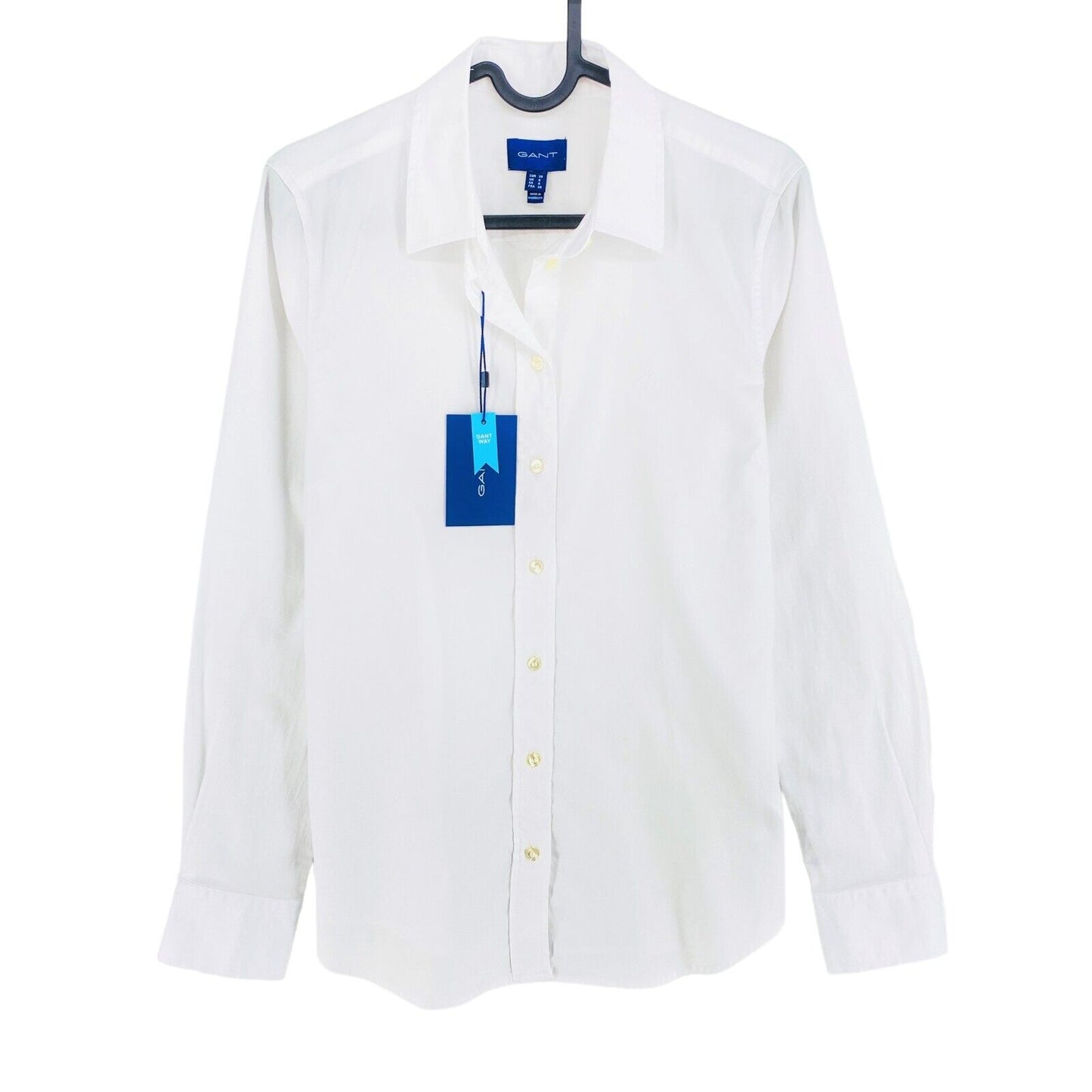 GANT White Oxford Slim Shirt Size EU 36 UK 8 US 6