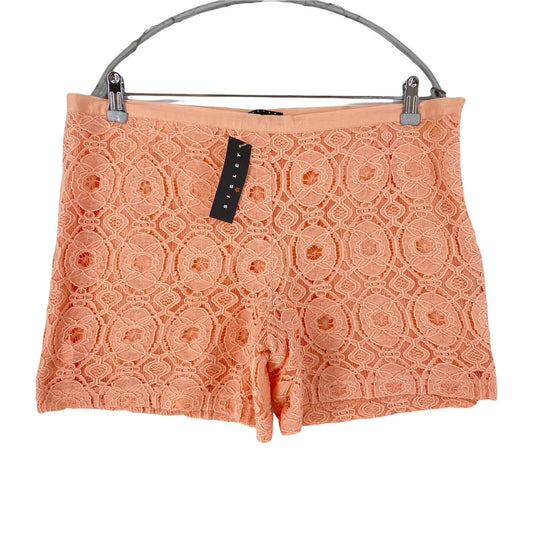 SISLEY Short tricoté rose coupe régulière pour femme Taille L W36