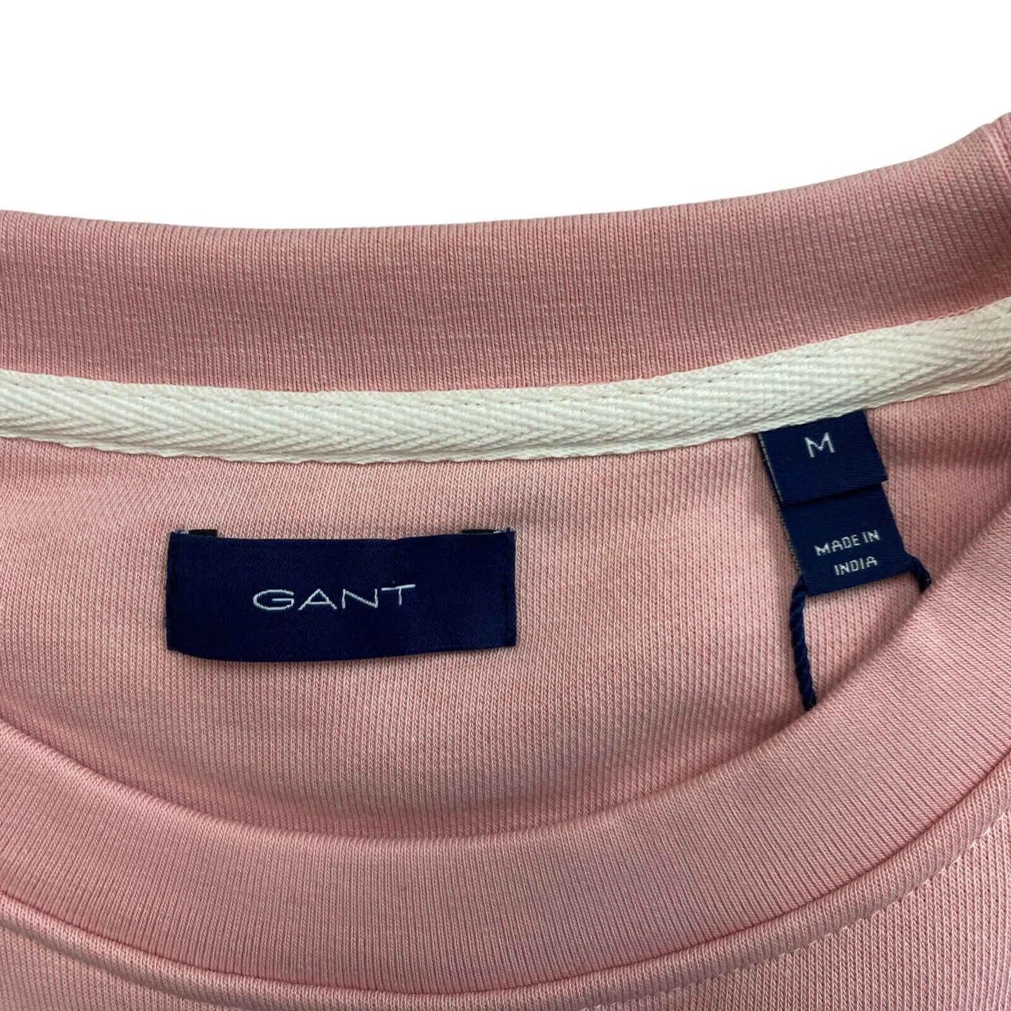 GANT Pink Logo Crew Neck Sweater Jumper Size M