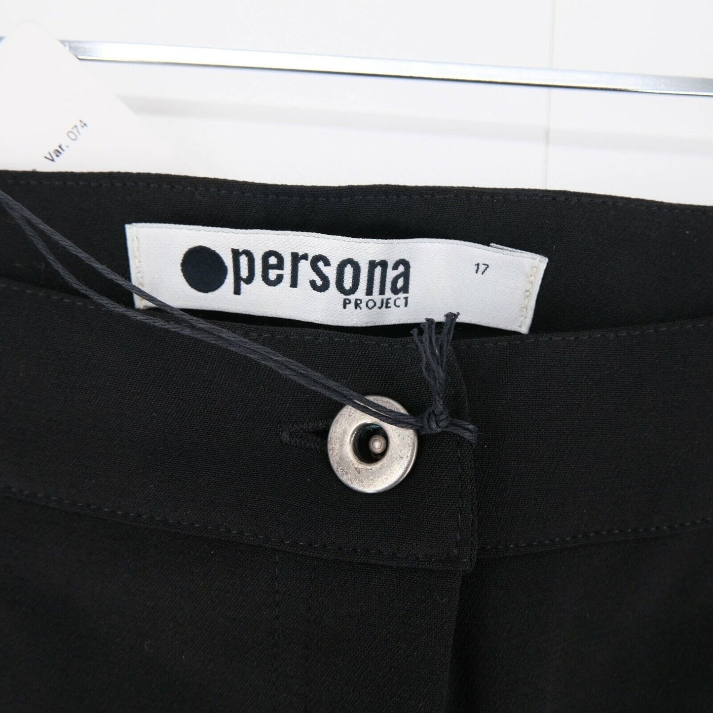 PERSONA Black Pants Trousers Size EU 38 UK 10 US 8