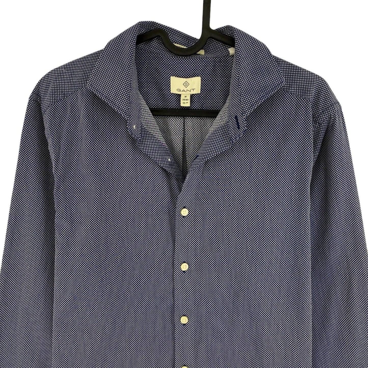 GANT Dark Blue American Cotton Slim Fit Shirt Size M 39/40 15.75