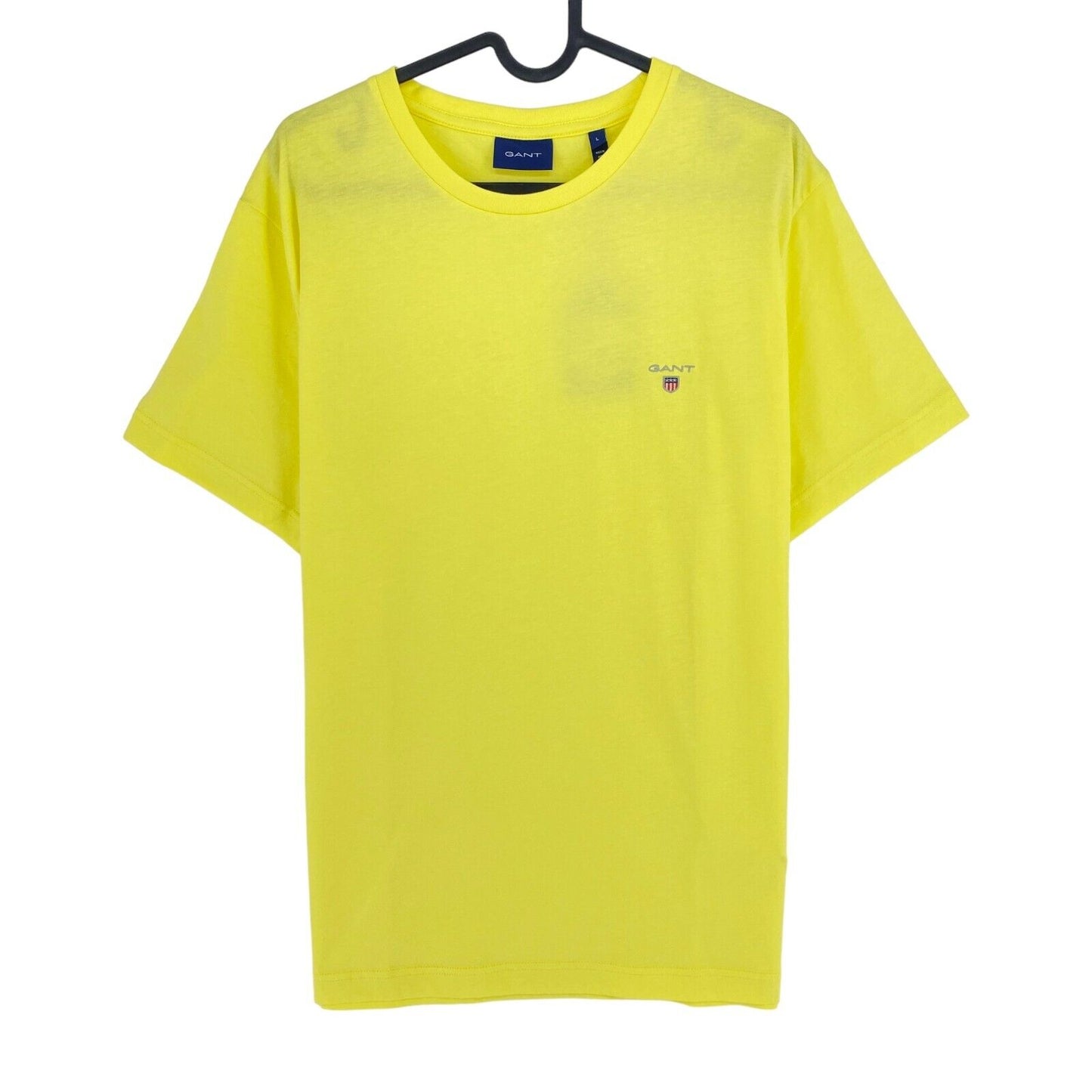 GANT Yellow Original Crew Neck T Shirt Size L