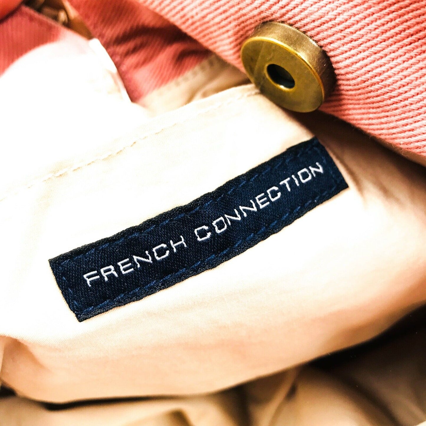 French Connection Pink Canvas Handbag Shoulder bag