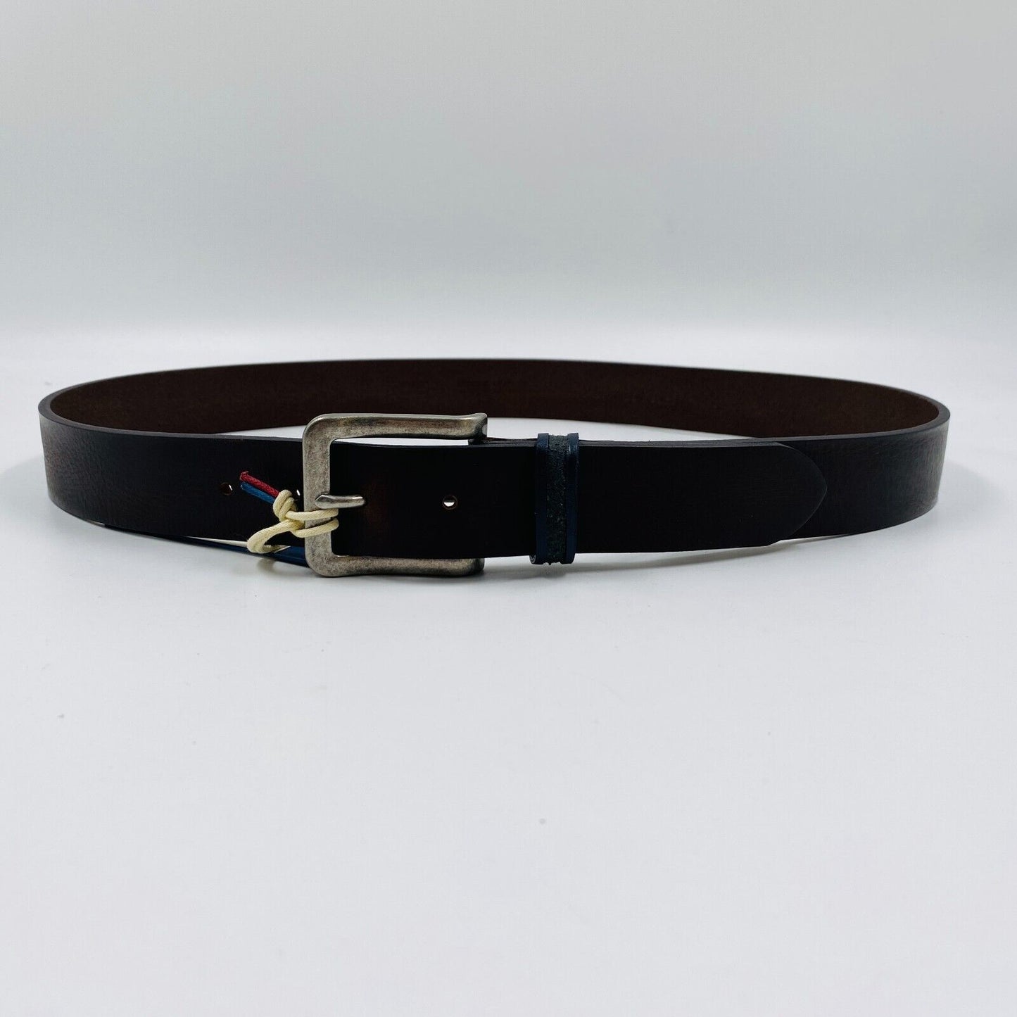 Tommy Jeans Mens Dark Brown Classic Leather Belt Size 95 cm. 38 In.