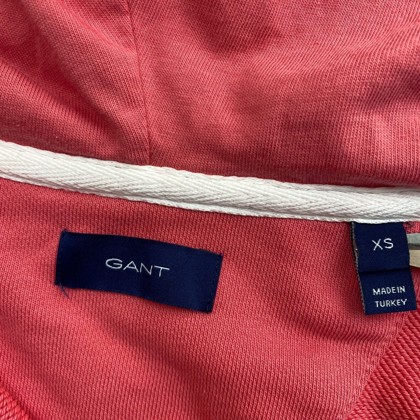 GANT Pink Medium Archive Shield Full Zip Hoodie Sweater Pullover Size XS