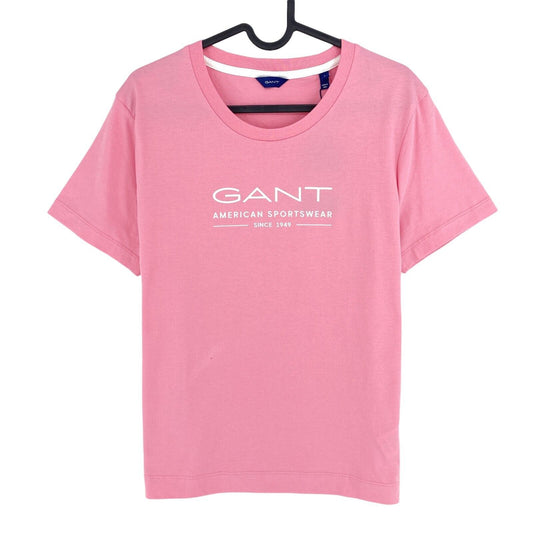 GANT Pink Summer Graphic Rundhals-T-Shirt Größe L