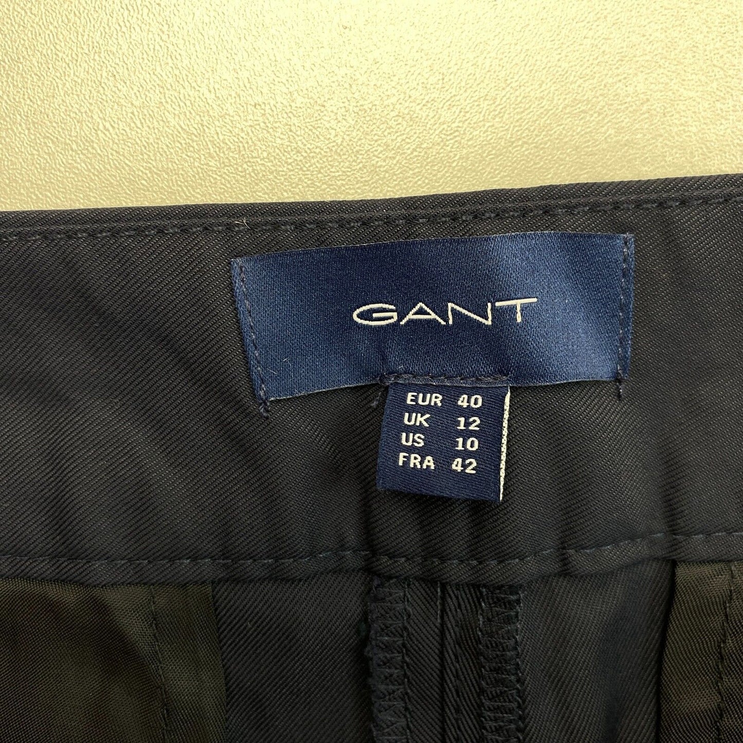 GANT Navy Blue Cigarette Slacks Pants Trousers Size EU 40 UK 12 US 10