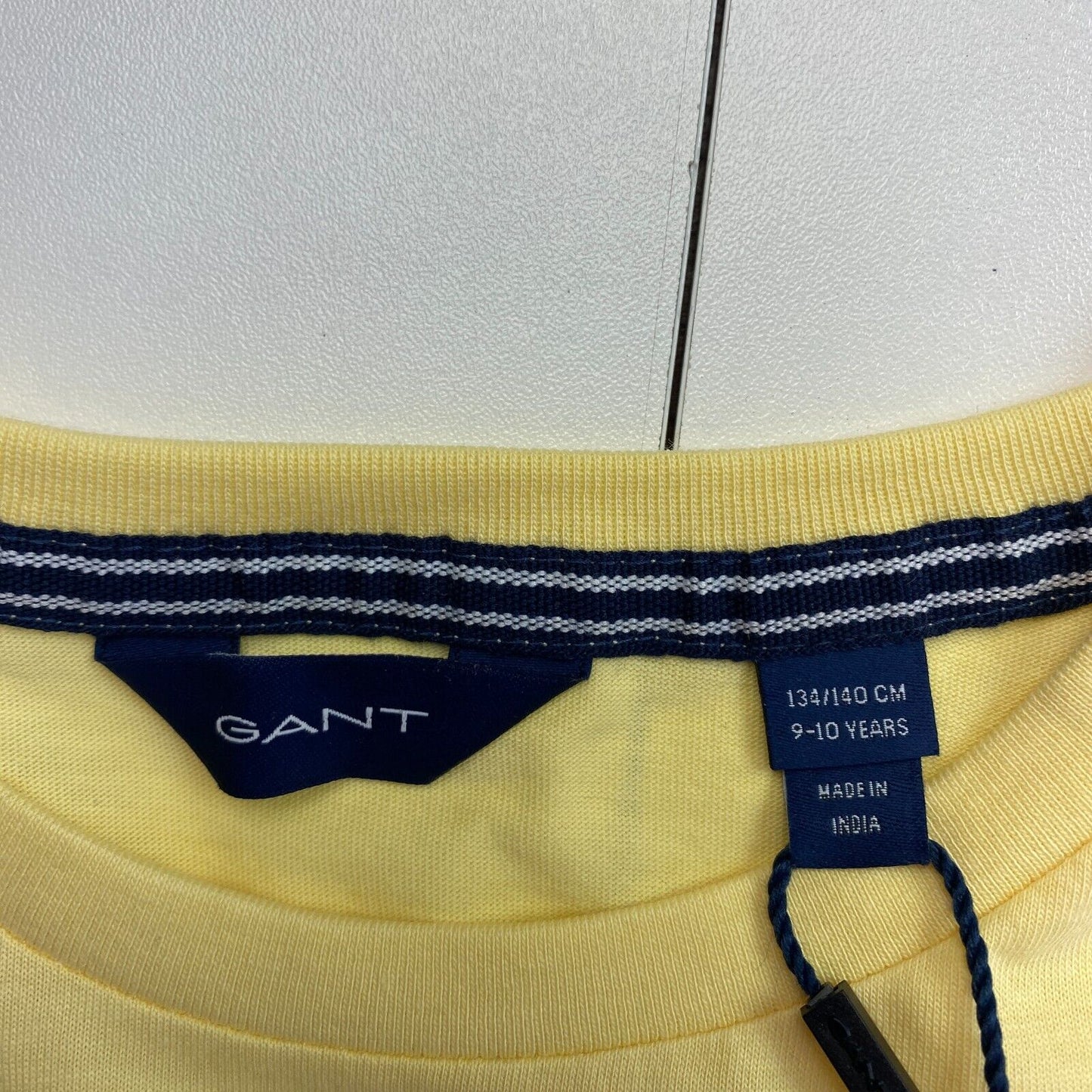 GANT Boys Yellow Original Crew Neck T-Shirt Size 9-10 Years 134/140 cm