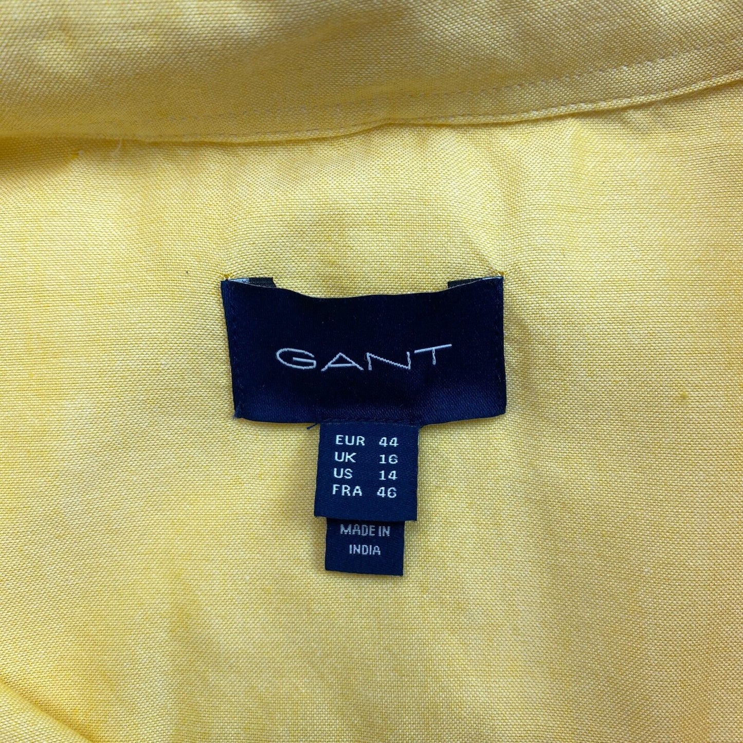 GANT Jaune Reg Air Oxford BD Chemise Taille EU 44 UK 16 US 14