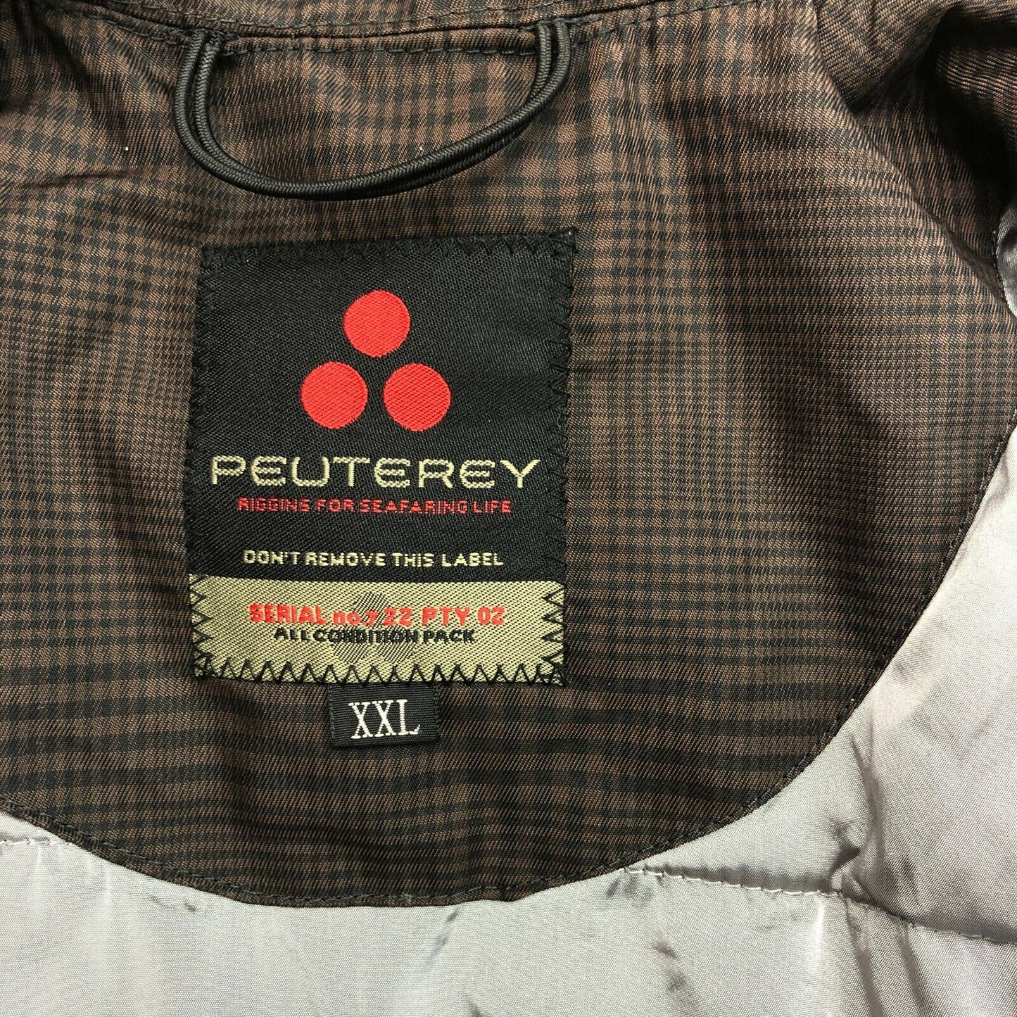 PEUTEREY Brown Down Puffer Jacket Coat Size 14 Years 160 cm