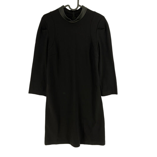 IKKS Women Black High Neck Long Sleeves Dress Size EU 36 UK 8 US 6