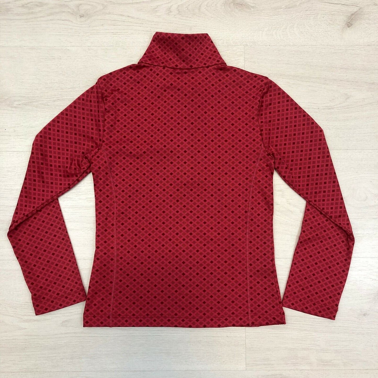 Kids Girls CMP Red Fitted Zip Neck Sweater Top Size 8 Years 128 cm