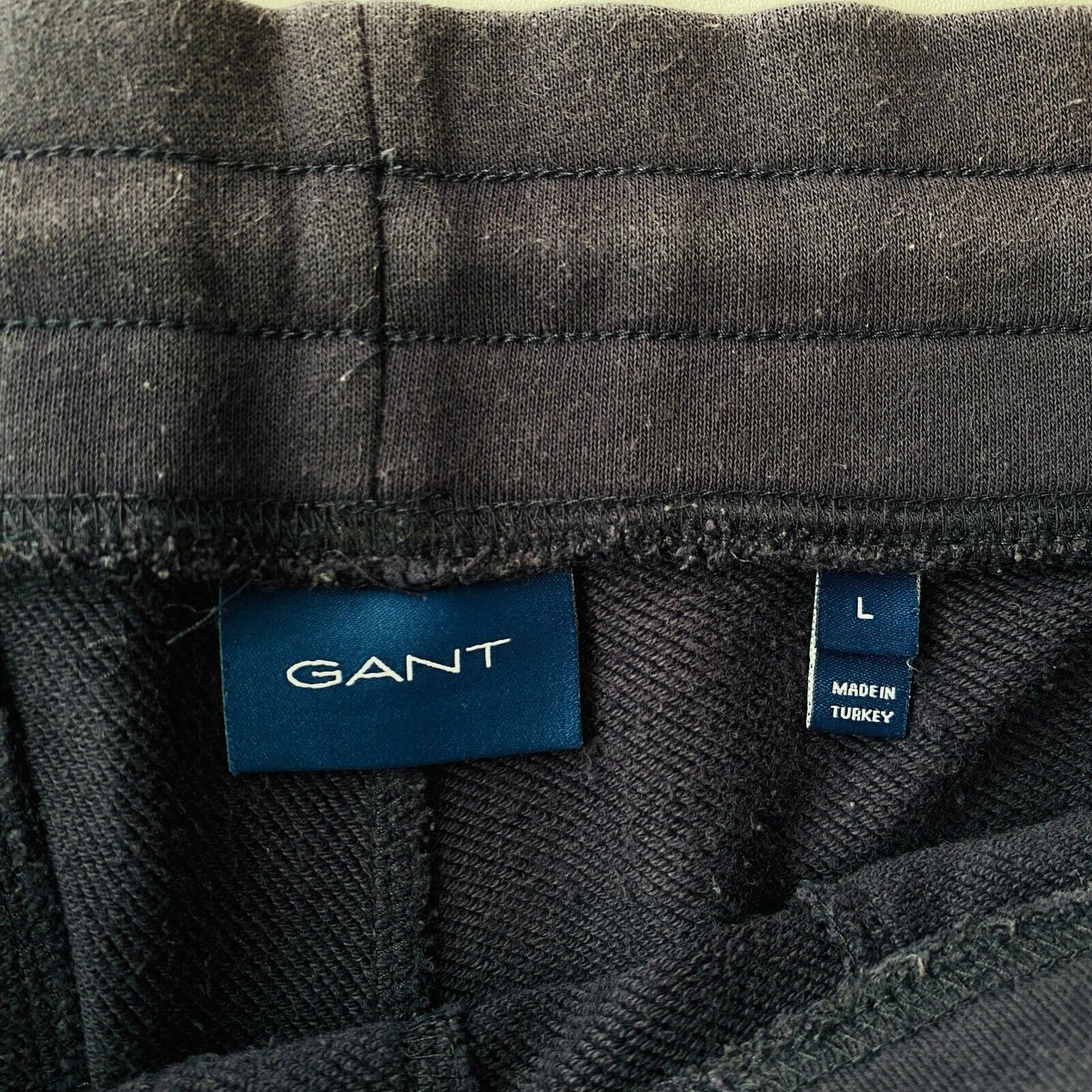 GANT Mens Dark Blue Regular Fit Sweat Shorts Size L