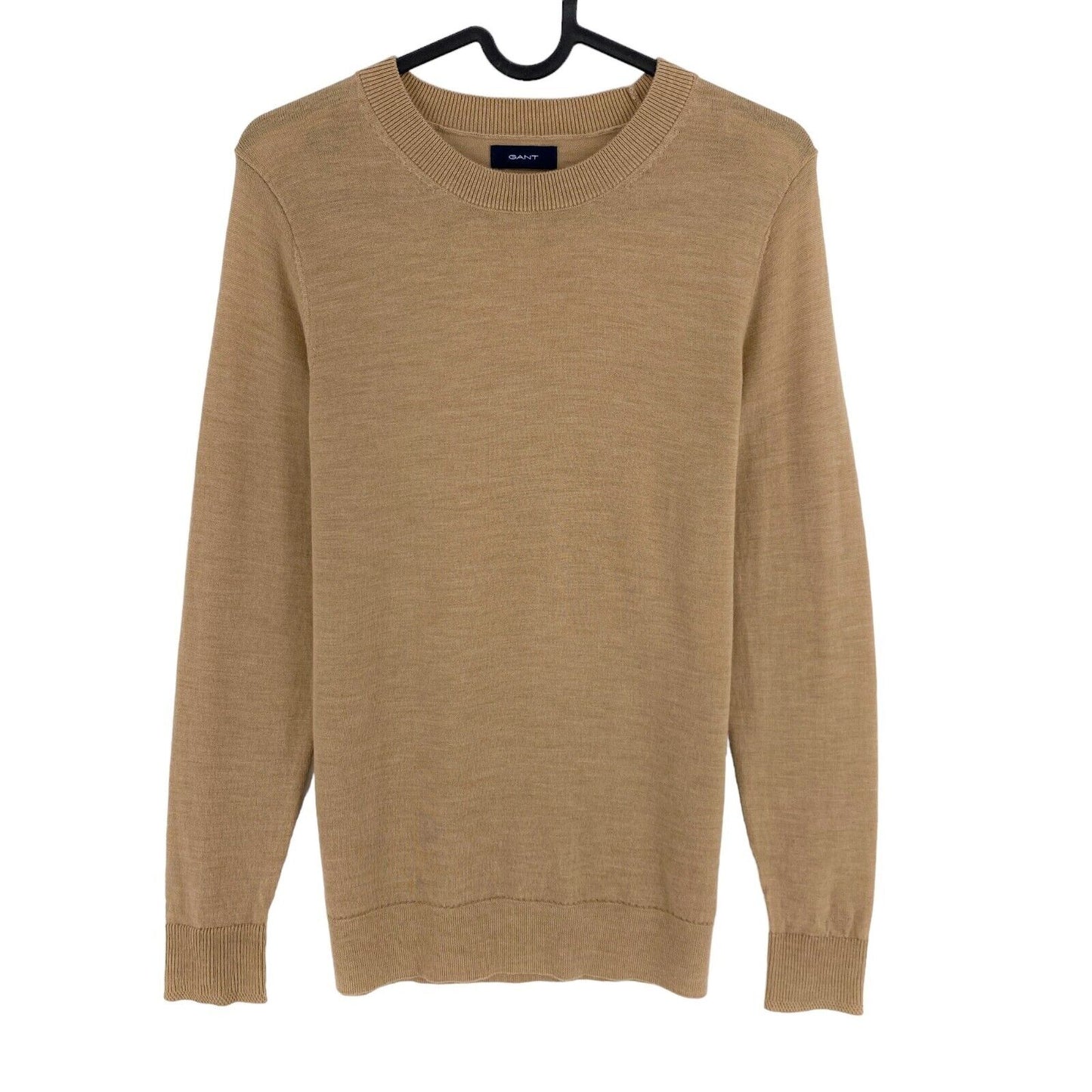 GANT Brown Wool Crew Neck Long Sleeves Sweater Jumper Size S