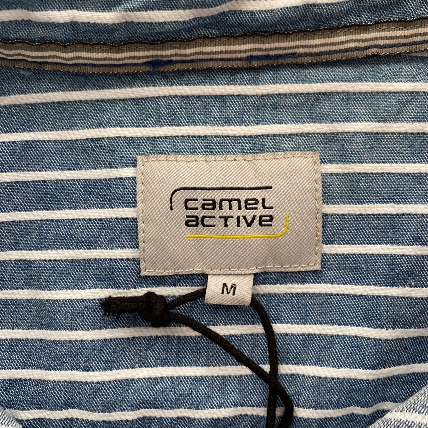 Camel Active Blue Striped Long Sleeves Shirt Size M