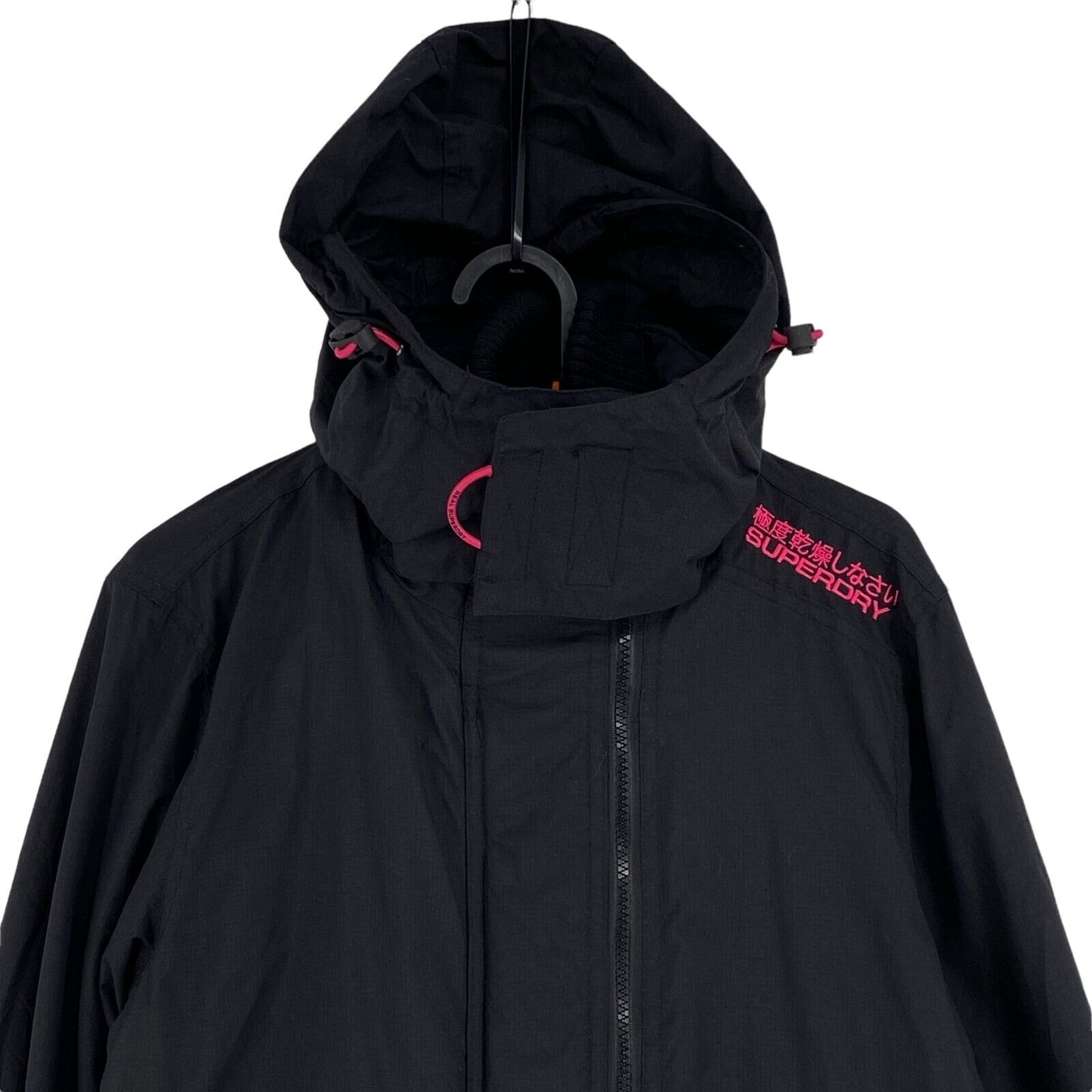 SUPERDRY Professional The Windcheater Black Hooded Jacket Size M