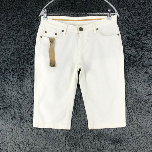 Seven7 Short en jean blanc coupe régulière pour femme Taille W29