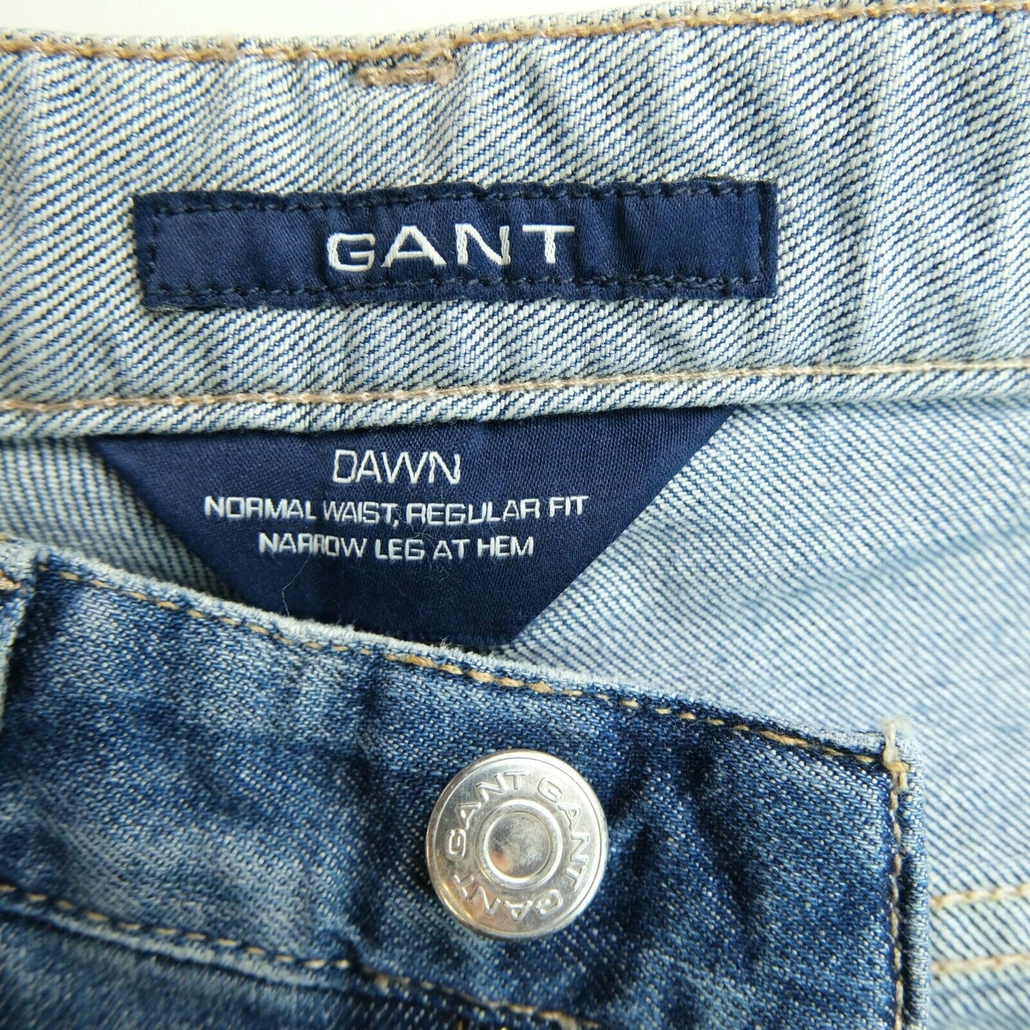 GANT Light Blue Dawn Cropped Denim Jeans Size 27