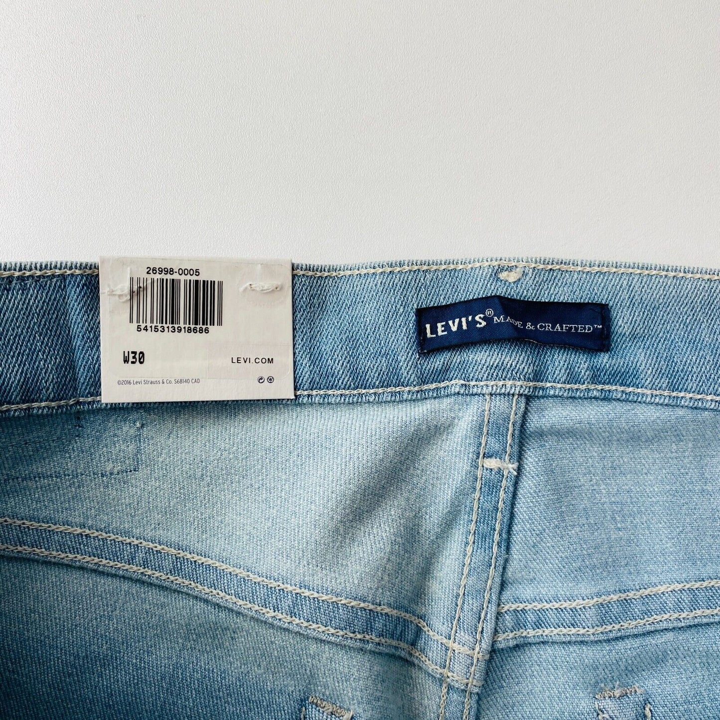 Levi's Made & Crafted TWIG Women Blue High Rise Slim Fit Ankle Length Jeans W30