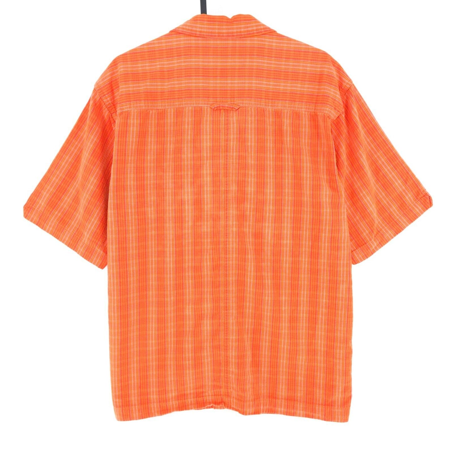 The North Face Orange Check Print Short Sleeves Shirt Size S