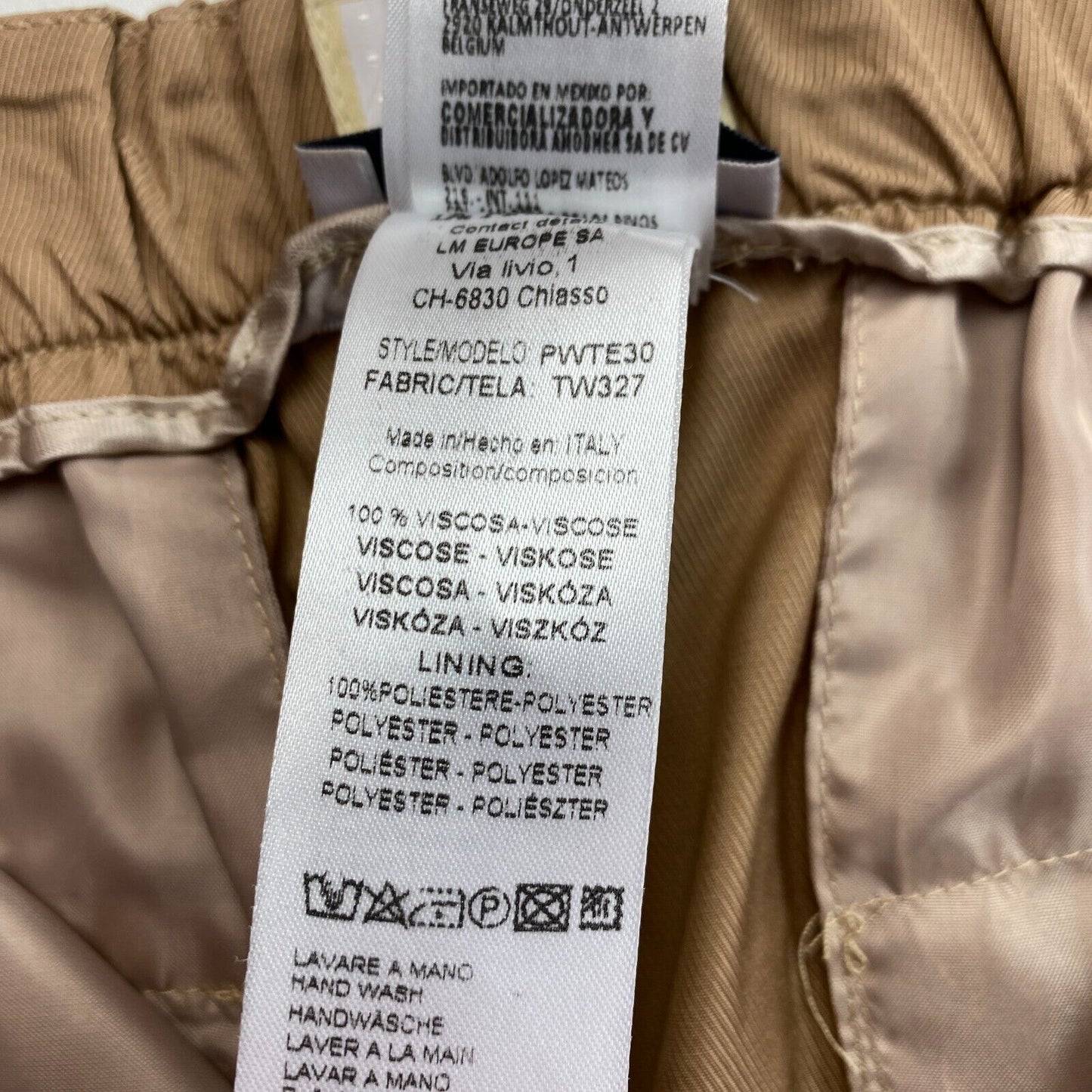 LA MARTINA Pantalon cargo en sergé de viscose marron Taille W29