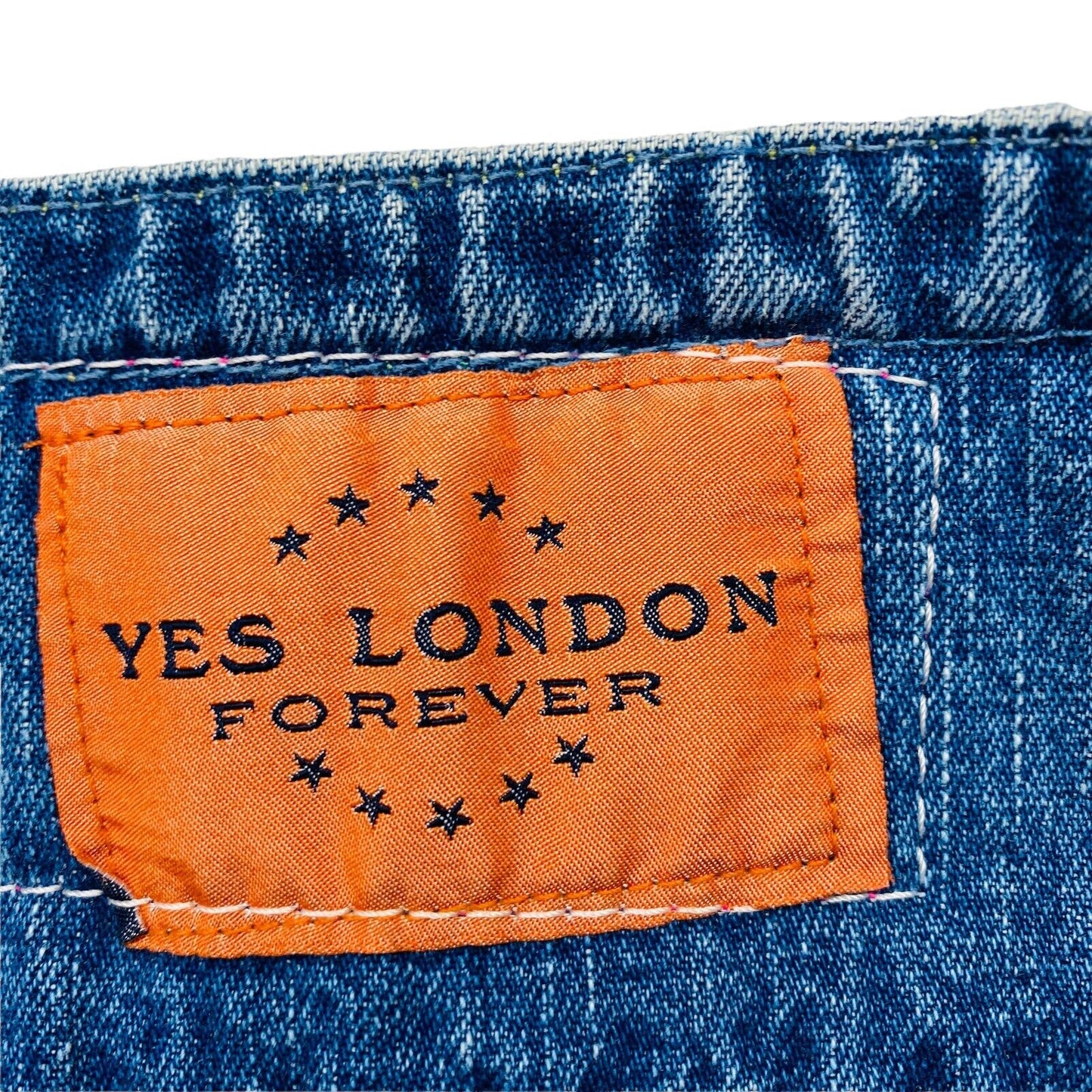 OUI LONDON Bleu 100% Coton Jupe droite en denim Taille EU 40 UK 12 US 10